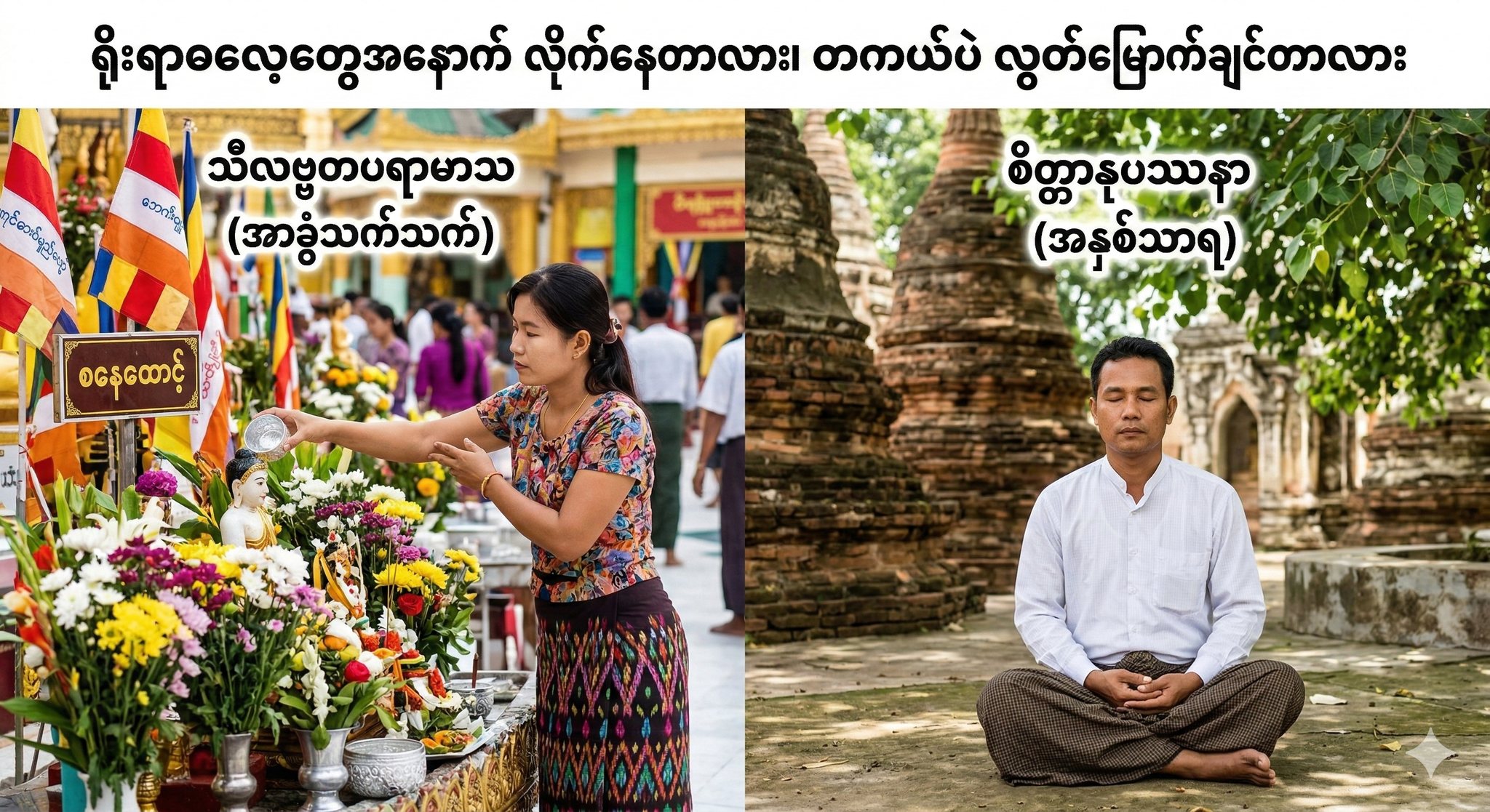 ရိုးရာဓလေ့တွေနောက် လိုက်နေတာလား၊ တကယ်ပဲ လွတ်မြောက်ချင်တာလား