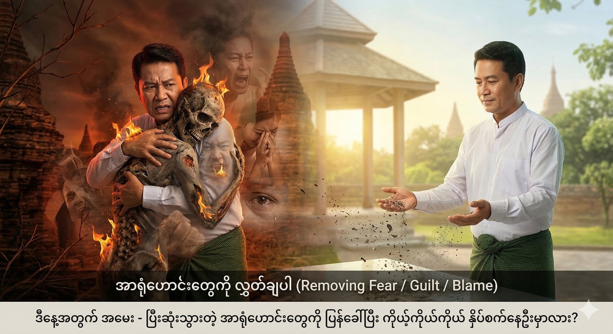 အာရုံဟောင်းတွေကို လွှတ်ချပါ (Removing Fear / Guilt / Blame)