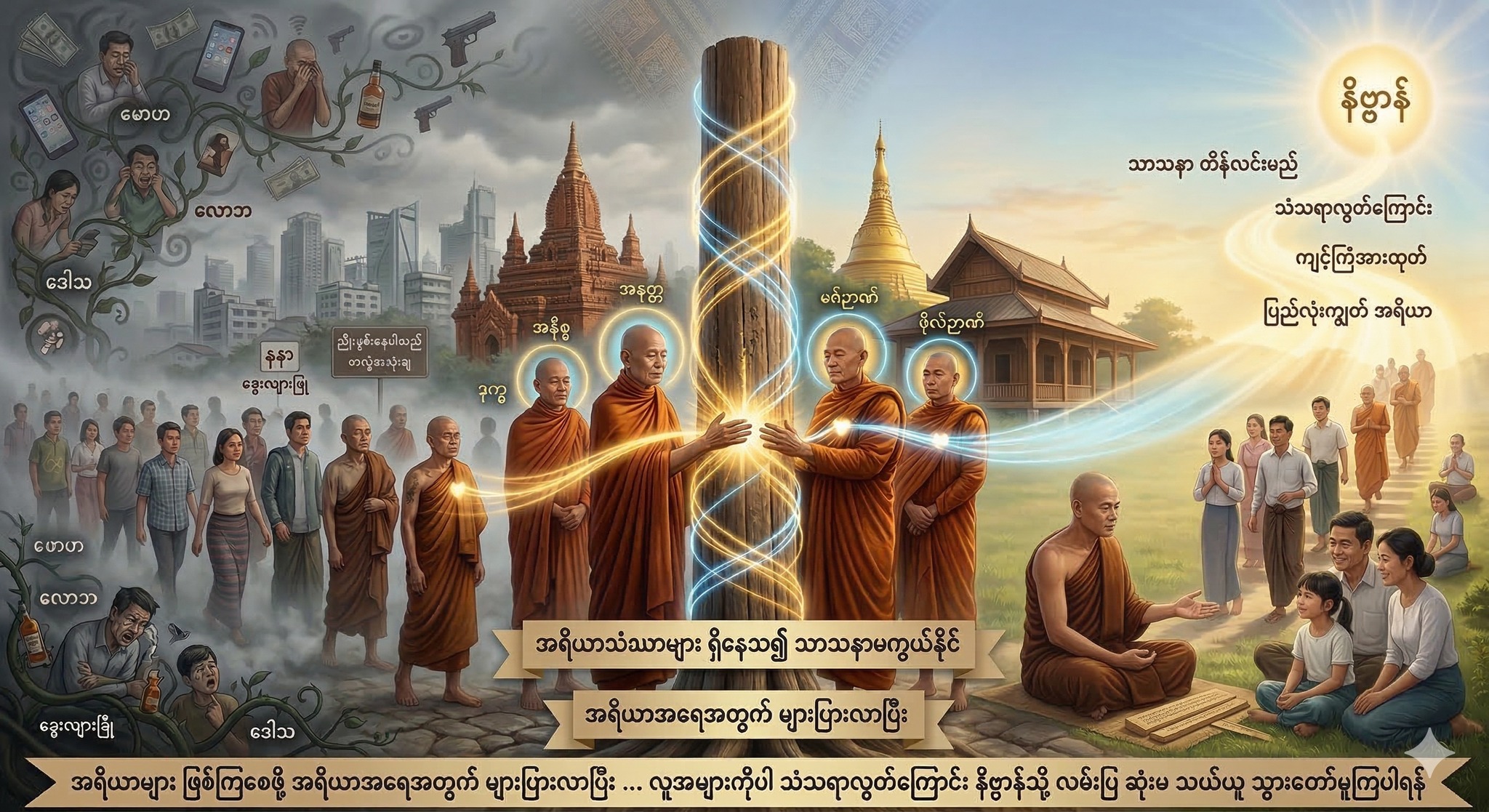 မထိန်လင်းနိုင်သည့် သာသနာ