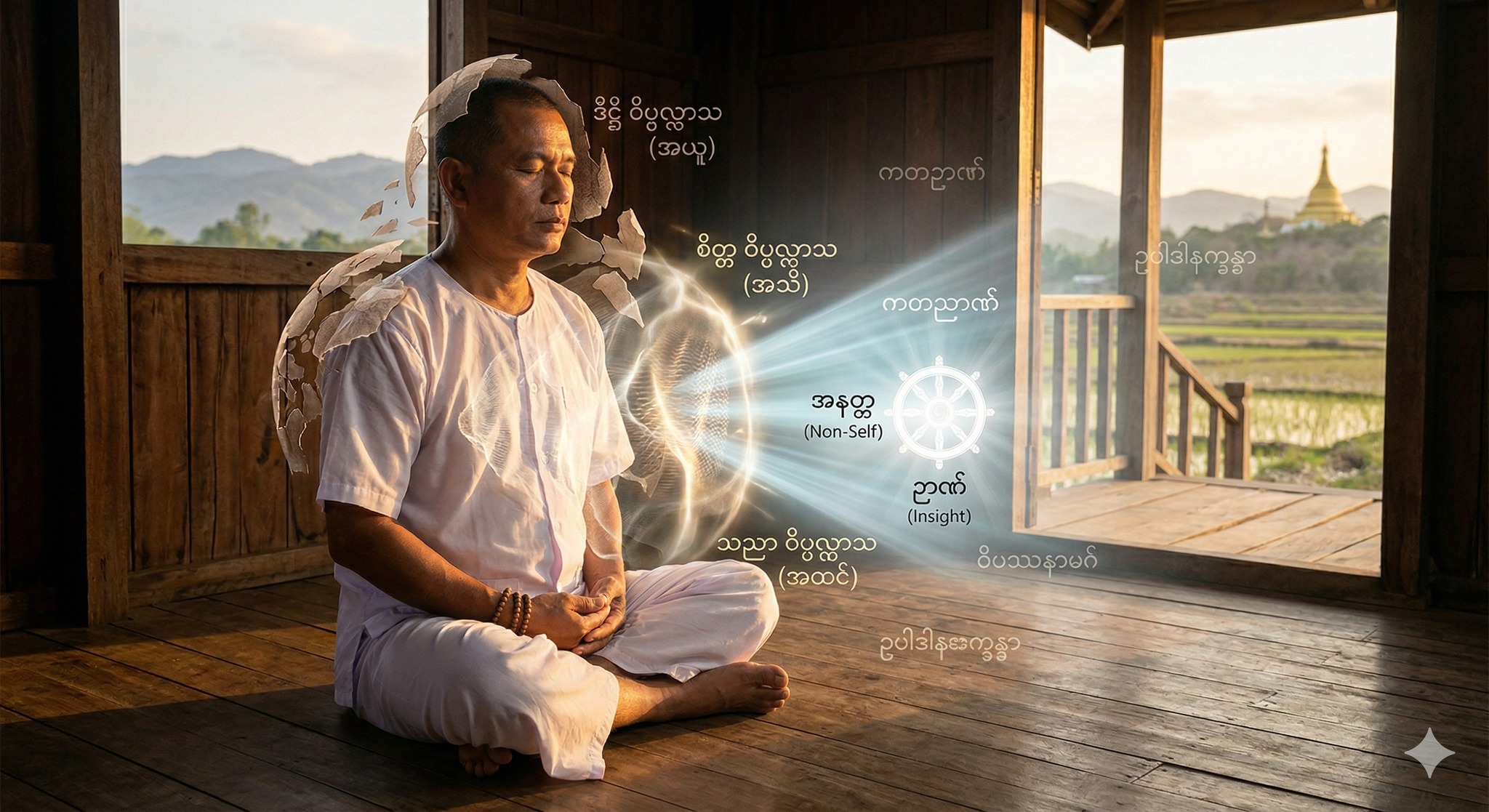 ဝိပဿနာခရီးသည်များအတွက် ခန္ဓာနှင့် ဥပါဒါန်ကို မှန်ကန်စွာ ပိုင်းခြားသိမြင်ခြင်း