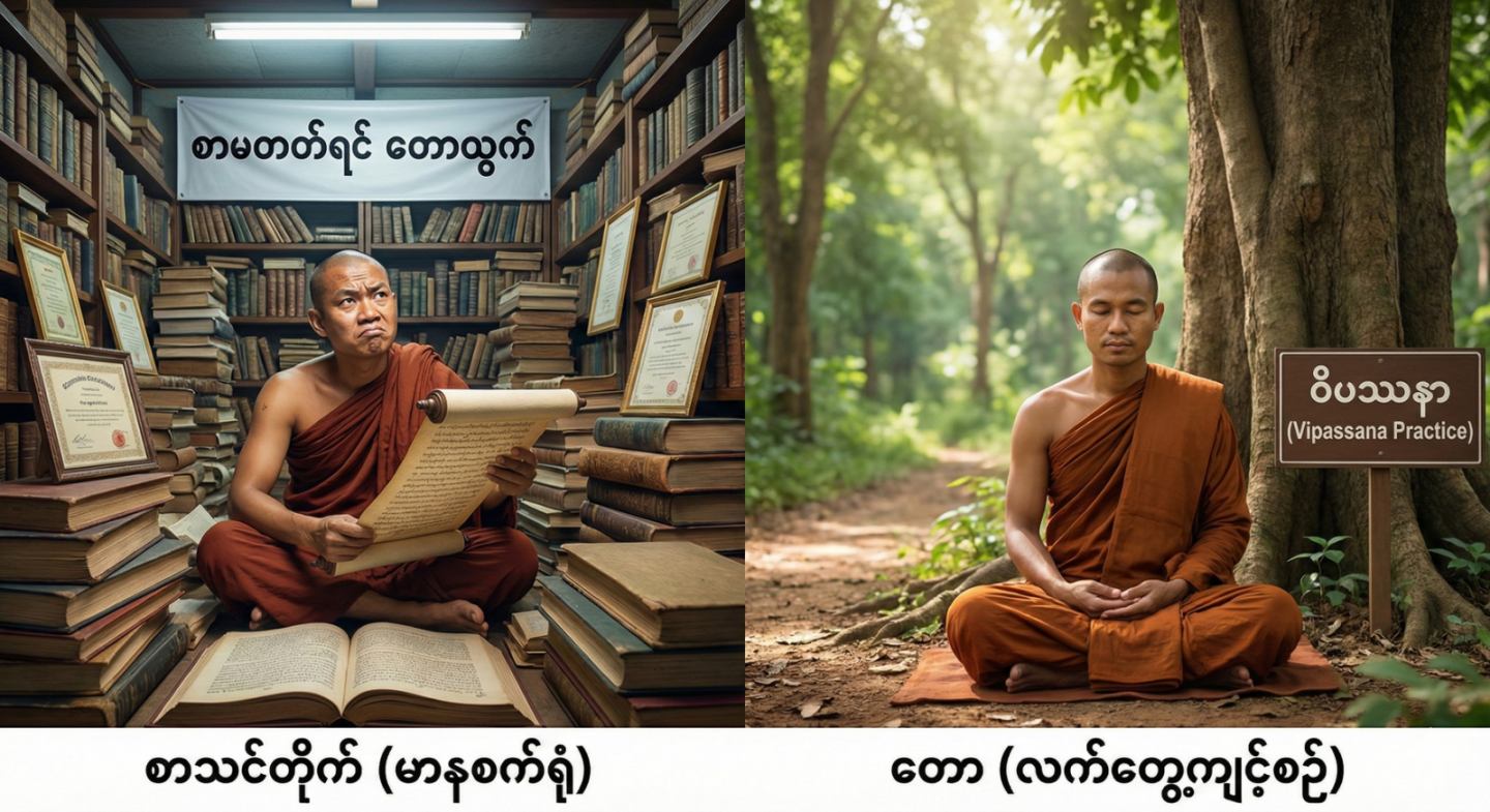 “စာမတတ်ရင် တောထွက်” – သာသနာကို ဖျက်ဆီးနေတဲ့ မာနစကား