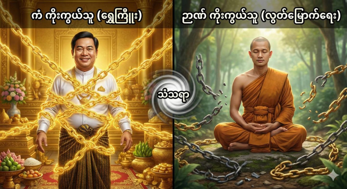 “ကံ ကံ၏ အကျိုး” ကို ယုံတာ မြတ်စွာဘုရားအလိုကျ သမ္မာဒိဋ္ဌိ အစစ် မဟုတ်သေးပါ
