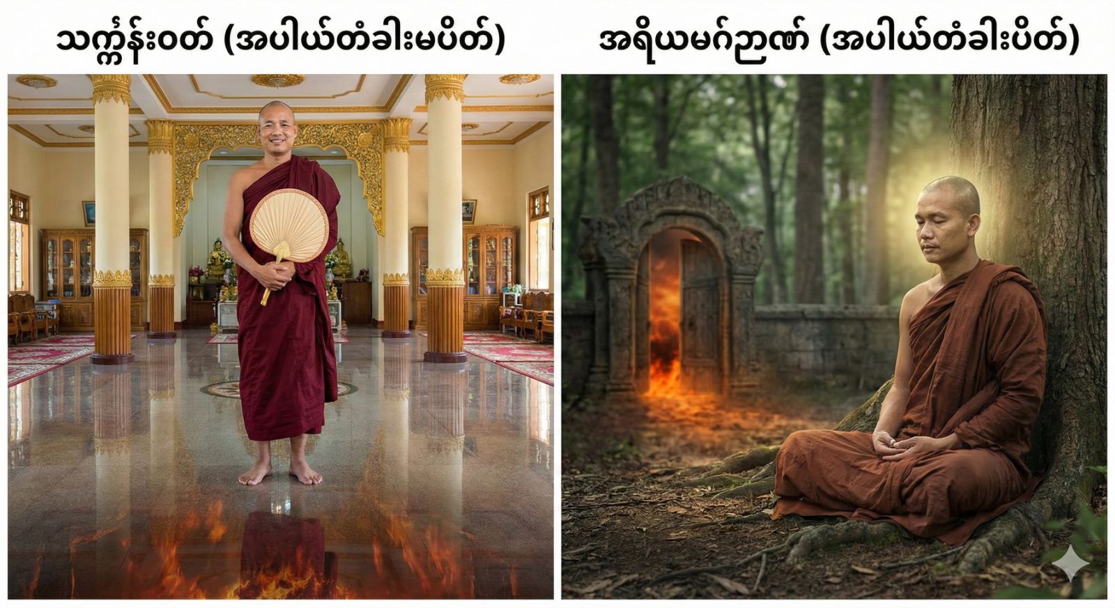 “သင်္ကန်း” သည် အပါယ်တံခါးကို မပိတ်နိုင်ပါ