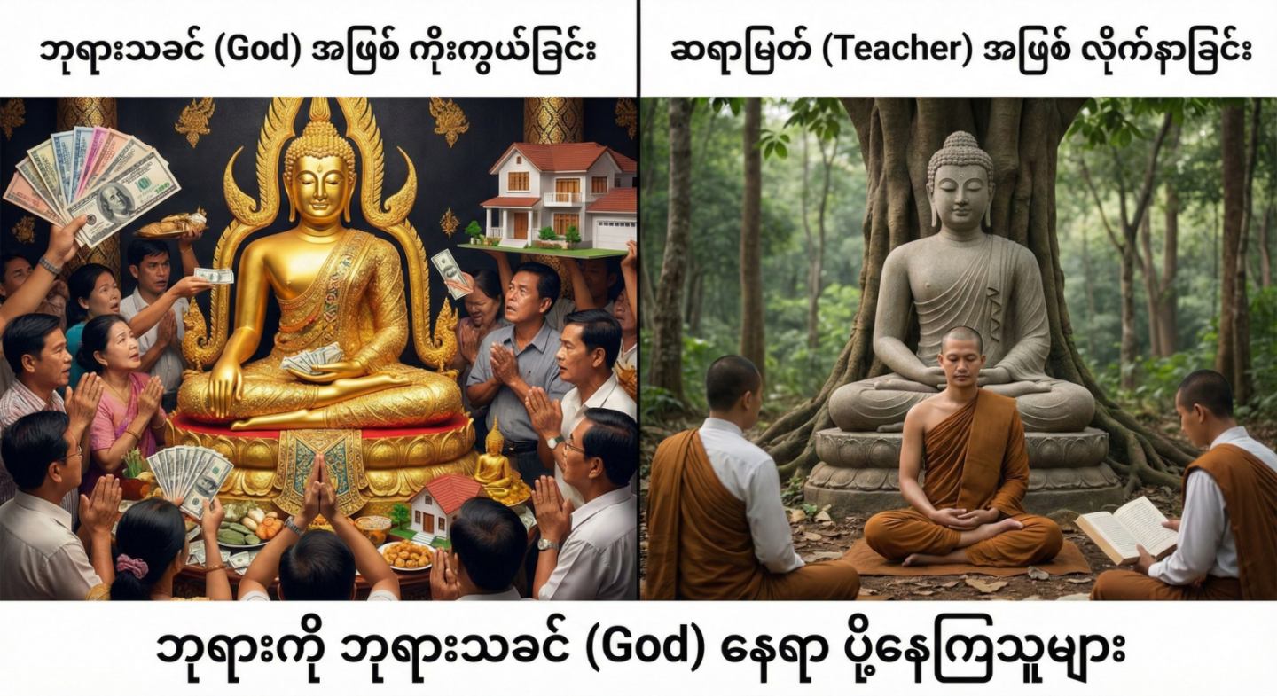 ဘုရားကို ဘုရားသခင် (God) နေရာ ပို့နေကြသူများ