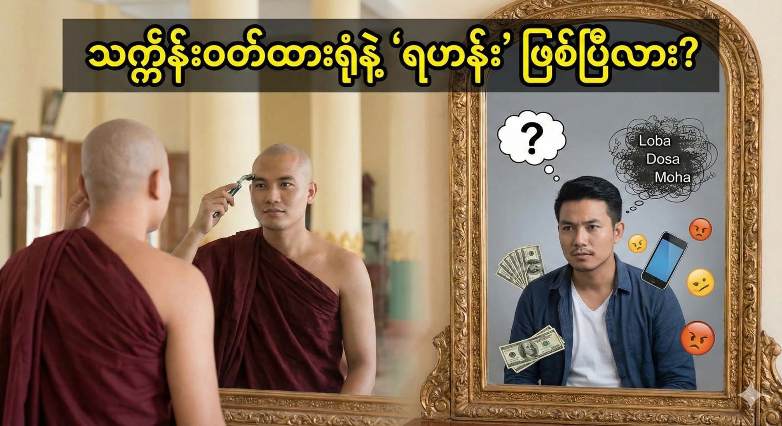 သင်္ကန်းဝတ်ထားရုံနဲ့ “ရဟန်း” ဖြစ်ပြီလို့ ထင်နေသလား