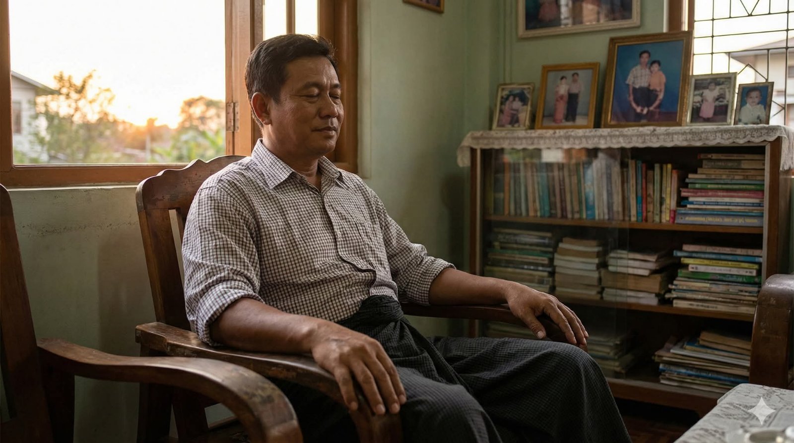 ညနေ ၆:၃၀ နာရီ…နေဝင်ချိန် ရောက်ပါပြီ။