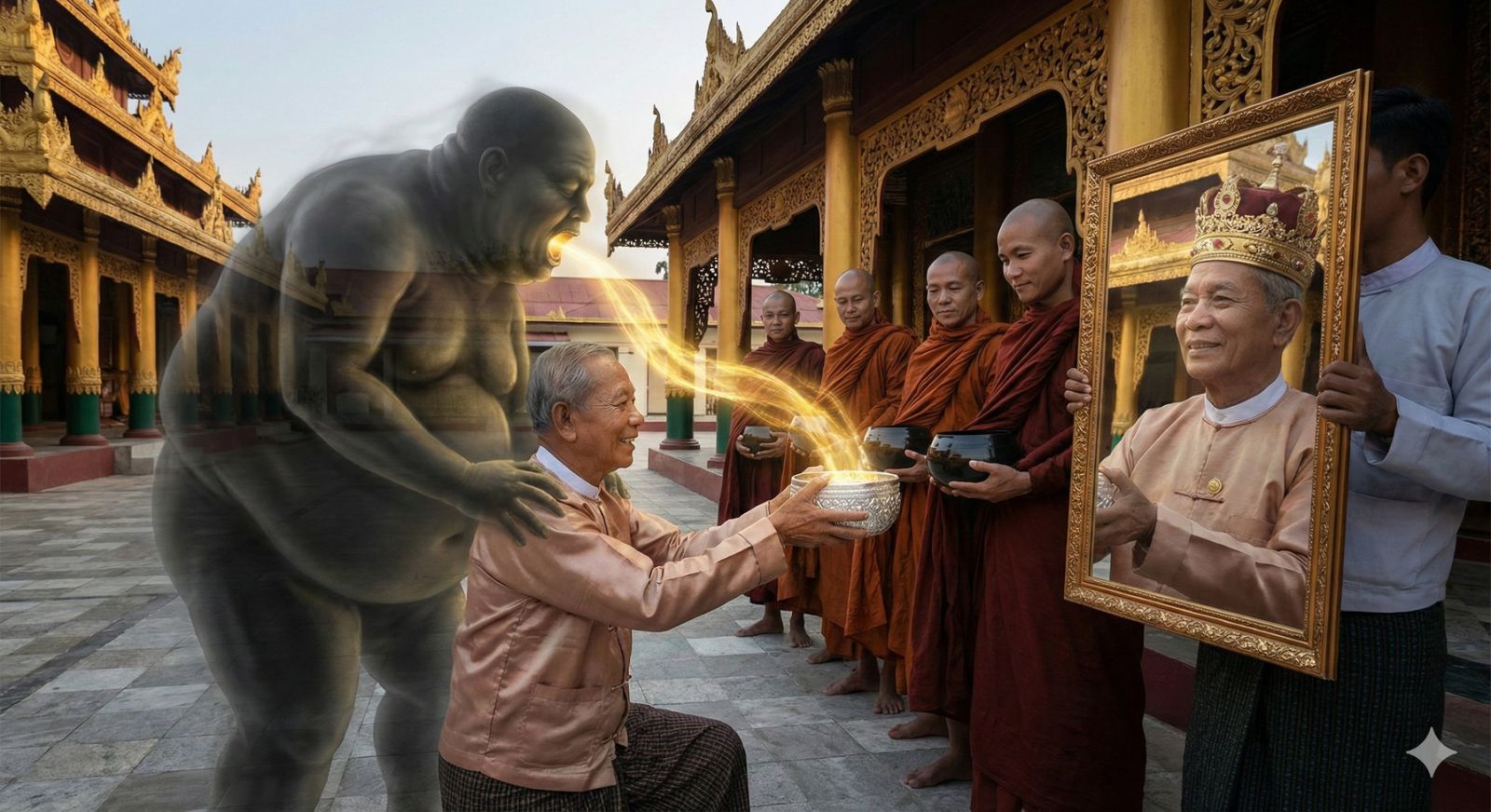 “ကုသိုလ်” လုပ်ရင်း “အတ္တ” ကျွေးနေကြသူများ