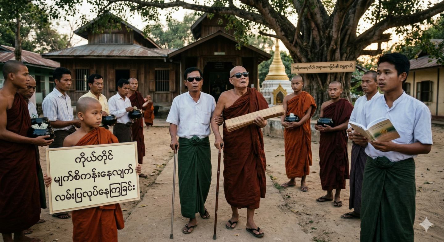 ကိုယ်တိုင် မျက်စိကန်းနေလျက် လမ်းပြလုပ်နေကြခြင်း (အရိယာမဟုတ်ဘဲ တရားဟောခြင်း၏ အန္တရာယ်)