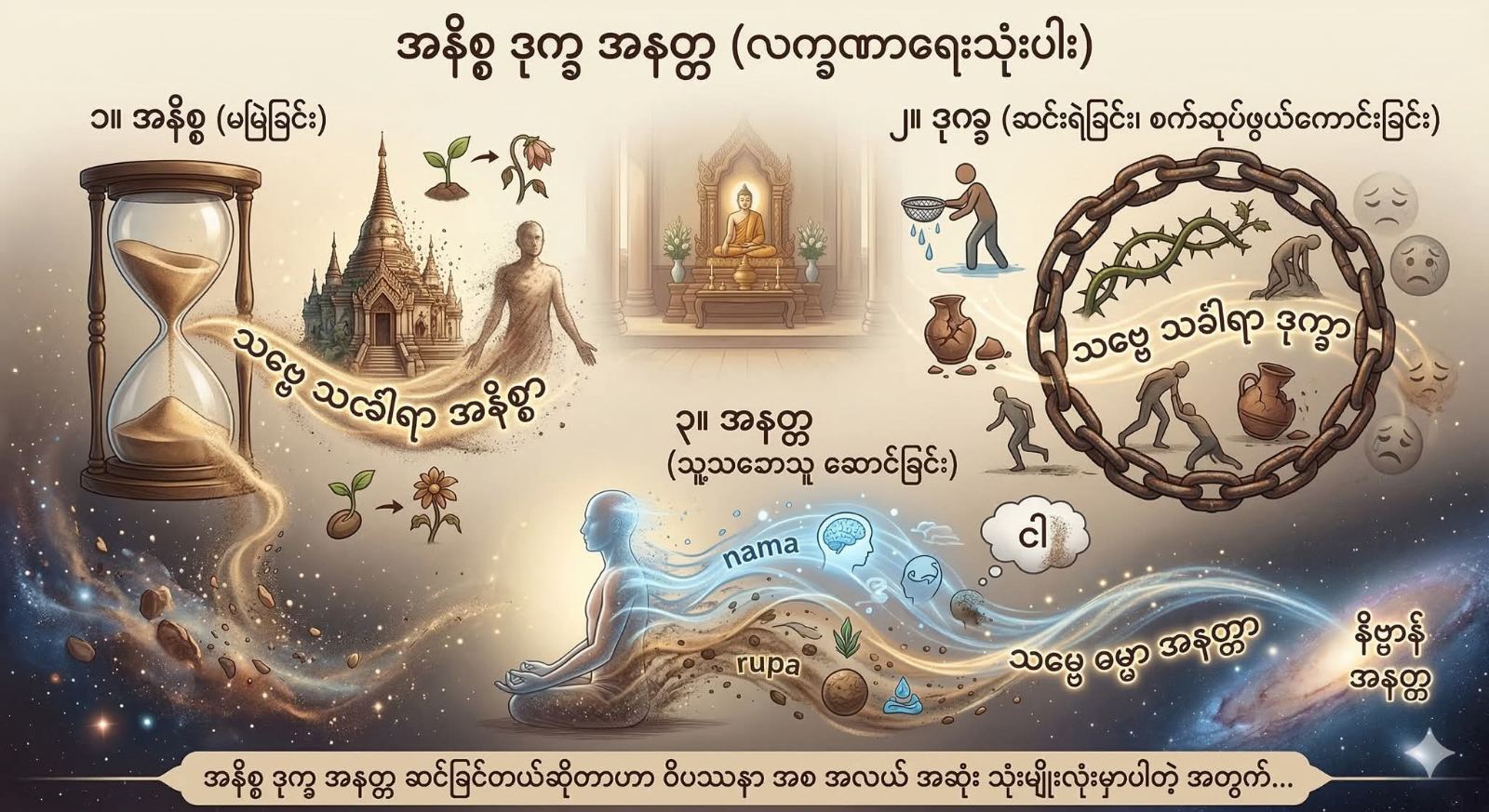 အနိစ္စ၊ ဒုက္ခ၊ အနတ္တ (လက္ခဏာရေးသုံးပါး)