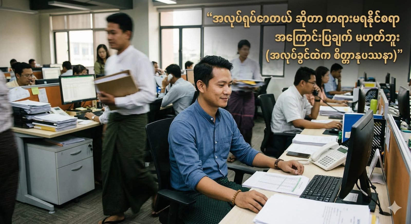 အလုပ်ရှုပ်တယ် ဆိုတာ တရားမရနိုင်စရာ အကြောင်းပြချက် မဟုတ်ဘူး (အလုပ်ခွင်ထဲက စိတ္တာနုပဿနာ)