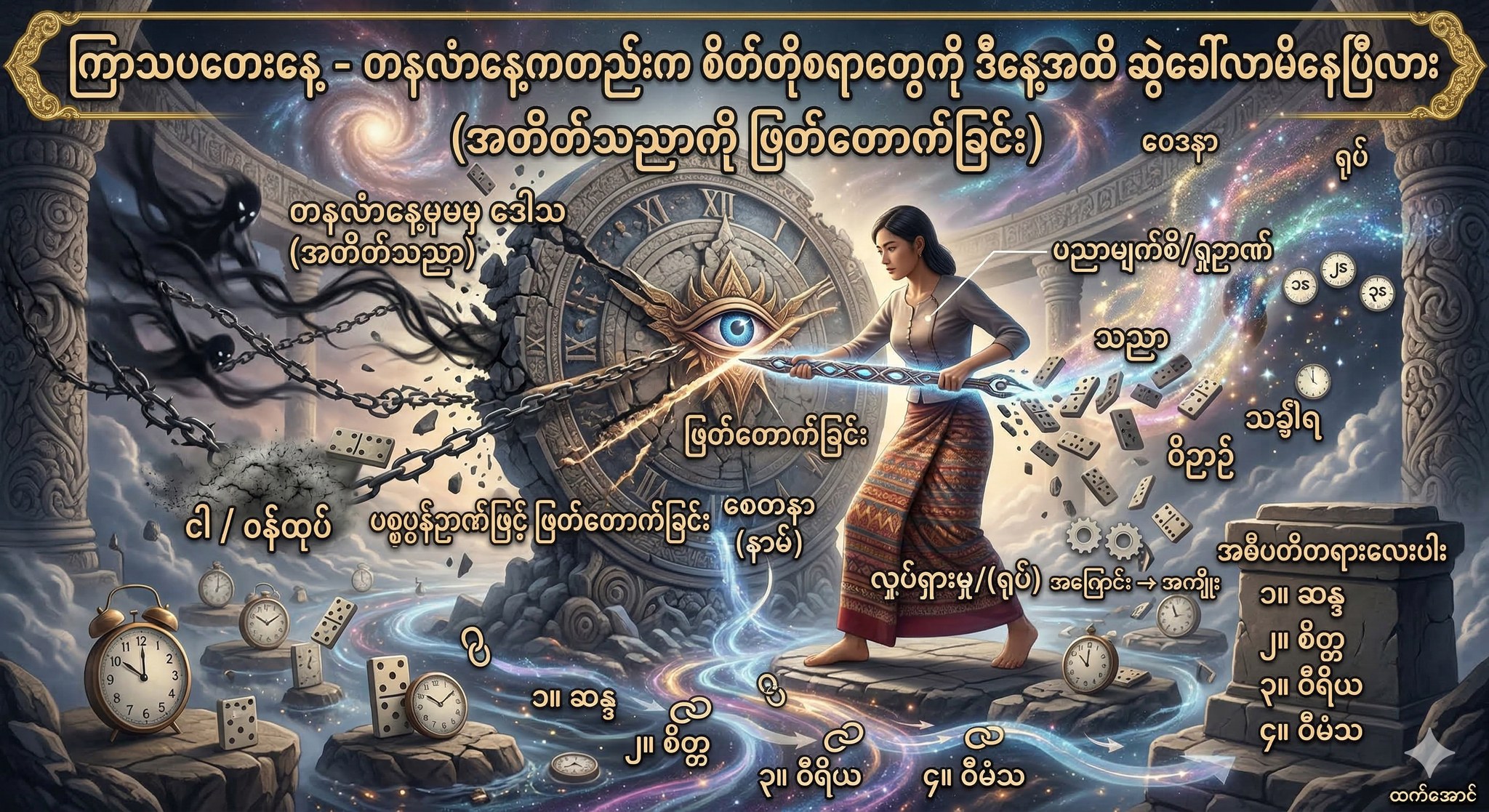တနင်္လာနေ့ကတည်းက စိတ်တိုစရာတွေကို ဒီနေ့အထိ ဆွဲခေါ်လာမိနေပြီလား (အတိတ်သညာကို ဖြတ်တောက်ခြင်း)
