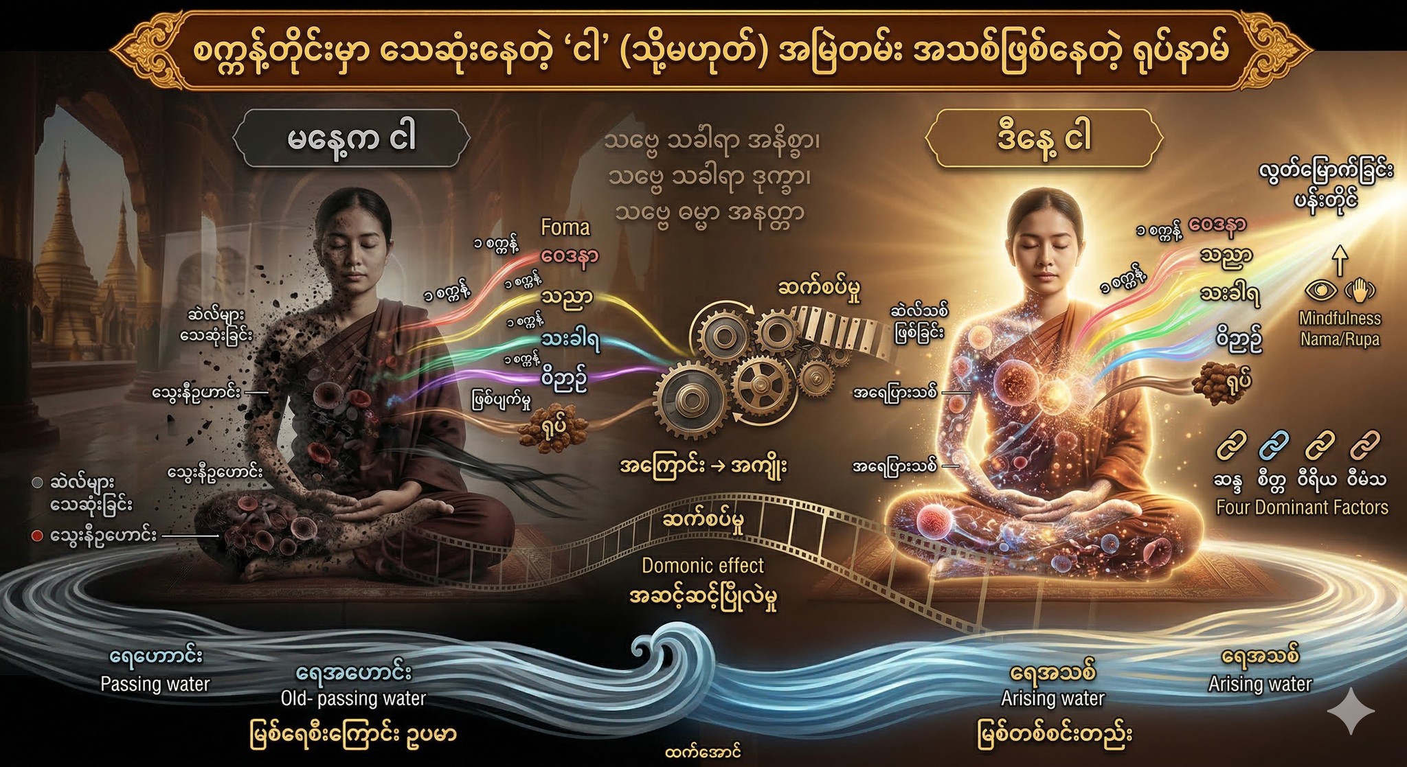 စက္ကန့်တိုင်းမှာ သေဆုံးနေတဲ့ ‘ငါ’ (သို့မဟုတ်) အမြဲတမ်း အသစ်ဖြစ်နေတဲ့ ရုပ်နာမ်