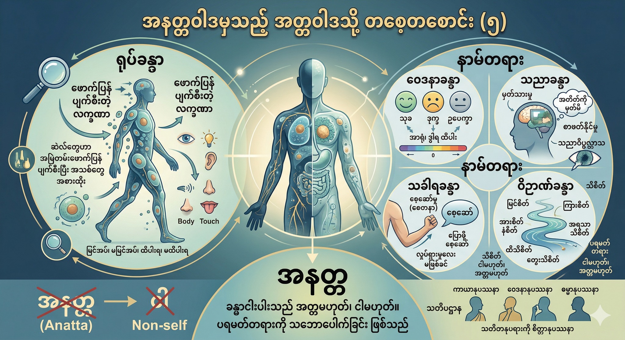အနတ္တဝါဒမှသည့် အတ္တဝါဒသို့ တစေ့တစောင်း (၅)