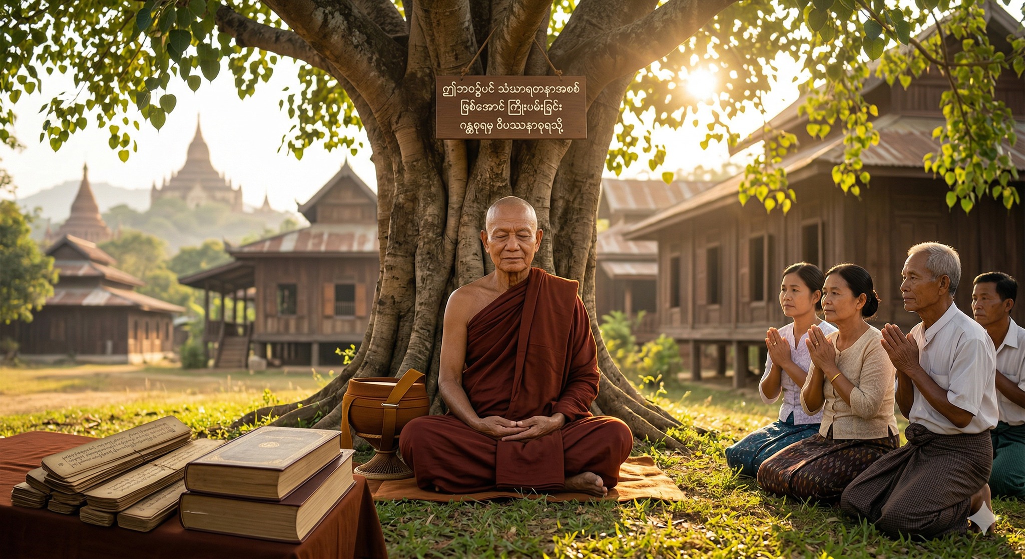 စာပေကြားထဲမှာ သံသရာမလည်ဘဲ ဤဘဝ၌ပင် သံဃာရတနာအစစ် ဖြစ်အောင် ကြိုးပမ်းခြင်း