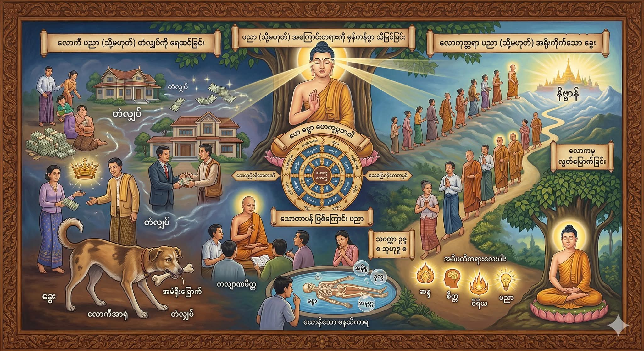 ပညာ (သို့မဟုတ်) အကြောင်းတရားကို မှန်ကန်စွာ သိမြင်ခြင်း