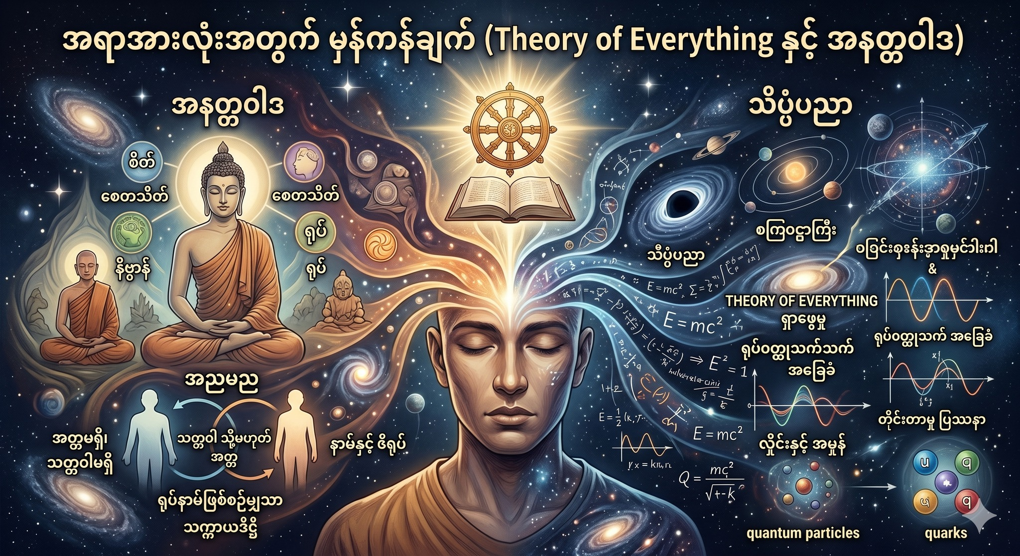 အရာအားလုံးအတွက် မှန်ကန်ချက် (Theory of Everything နှင့် အနတ္တဝါဒ)