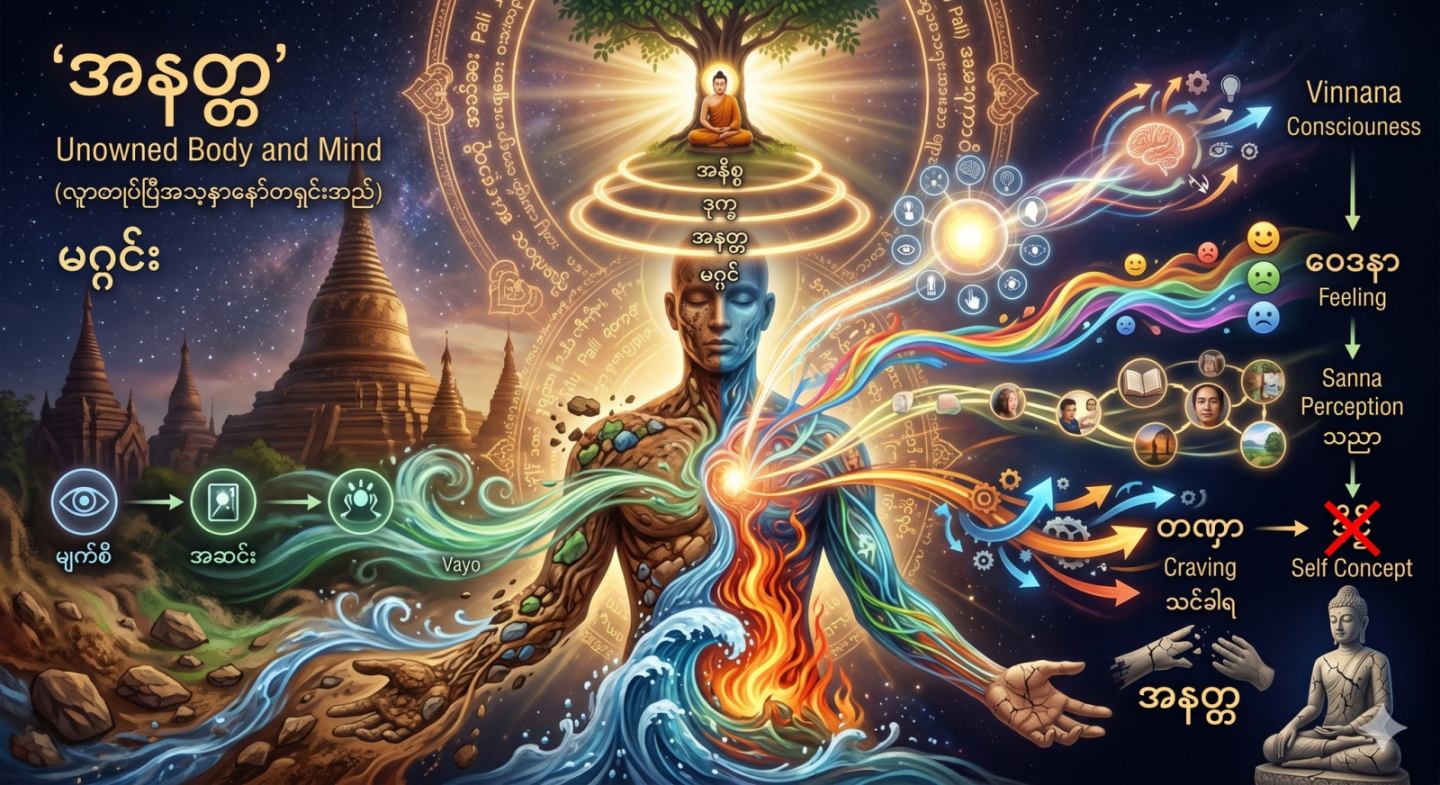 မပိုင်ဆိုင်သော ရုပ်နှင့်နာမ် (အနတ္တ၏ အနှစ်သာရ)