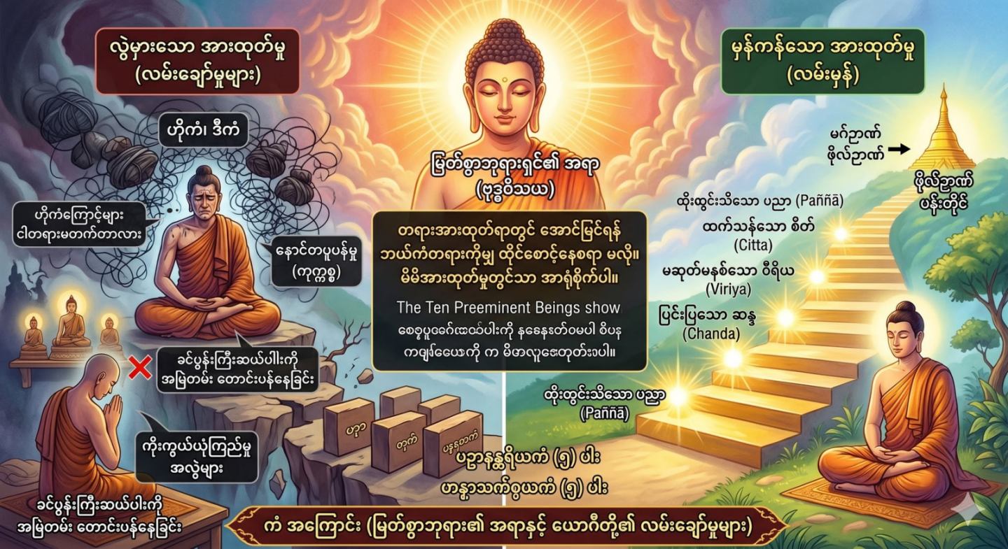 ကံ အကြောင်း (မြတ်စွာဘုရား၏ အရာနှင့် ယောဂီတို့၏ လမ်းချော်မှုများ)