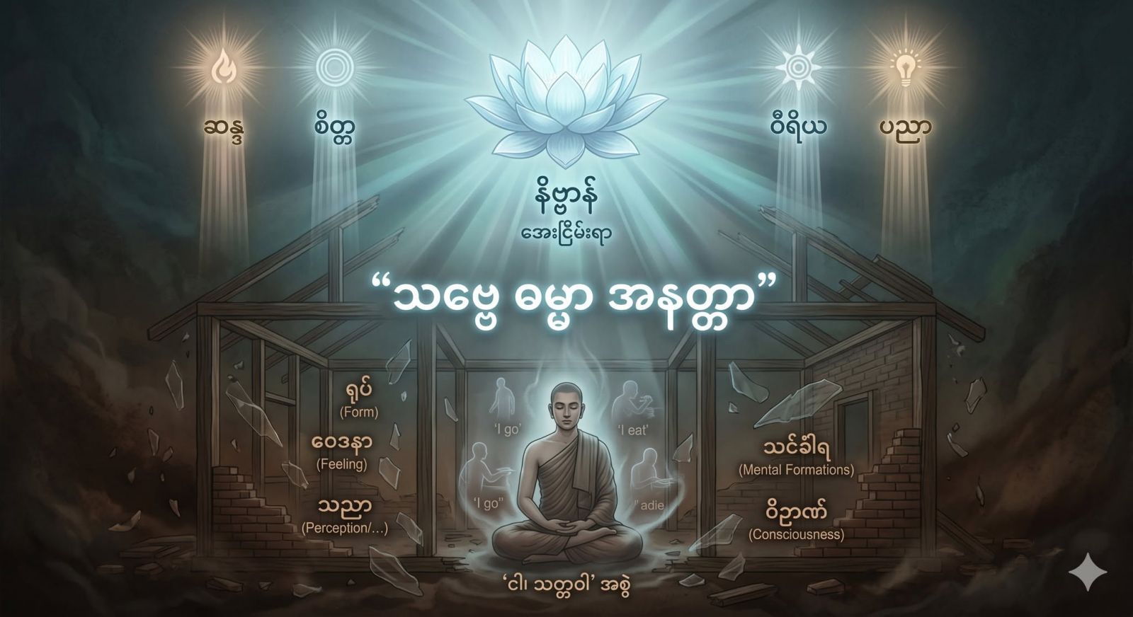အတ္တ (သို့မဟုတ်) သတ္တဝါ ဆိုသည့် သဘောတရားကို လေ့လာခြင်း