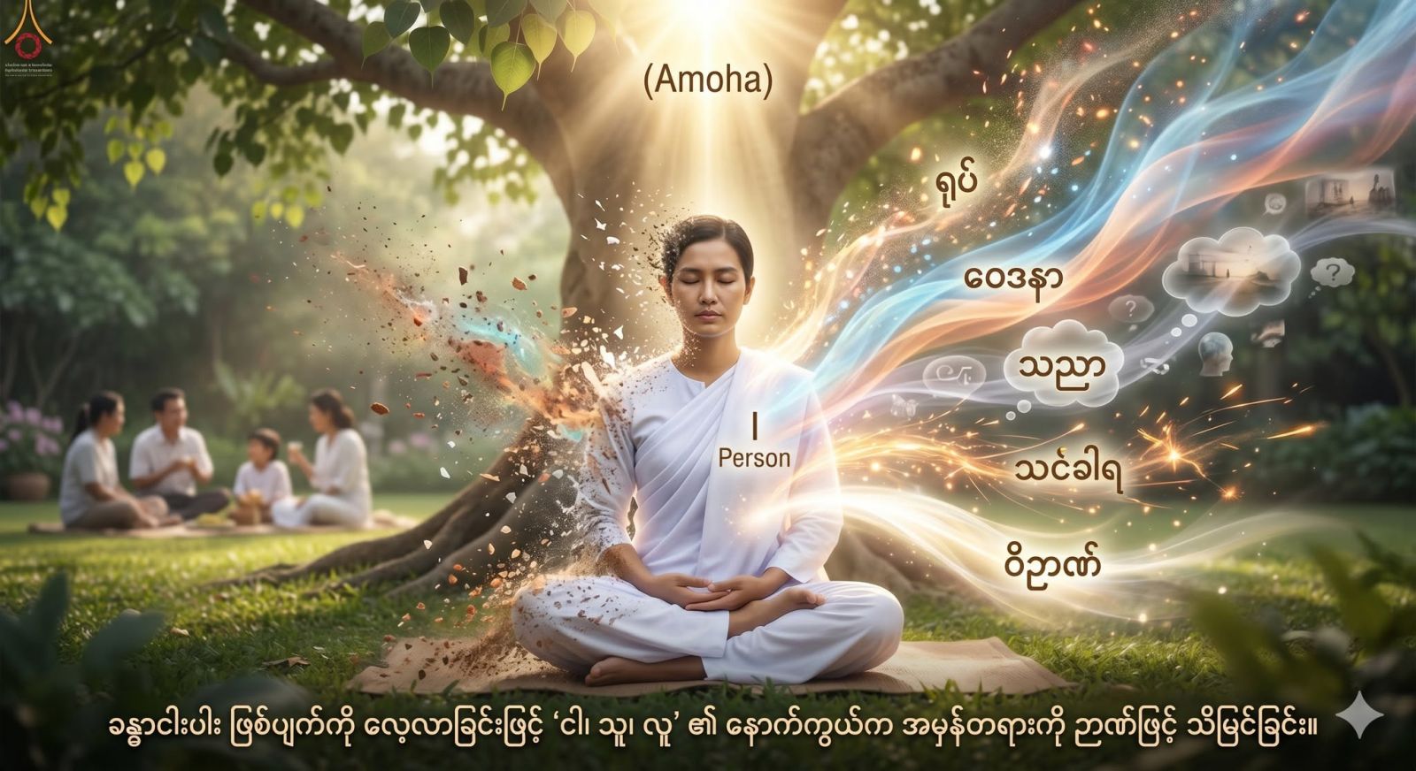 ‘ငါ’၊ ‘သူ’၊ ‘လူ’ ဆိုတဲ့ နာမည်တပ်ထားမှုတွေရဲ့ နောက်ကွယ်က အမှန်တရား (ခန္ဓာငါးပါး ဖြစ်ပျက်ကို လေ့လာခြင်း)