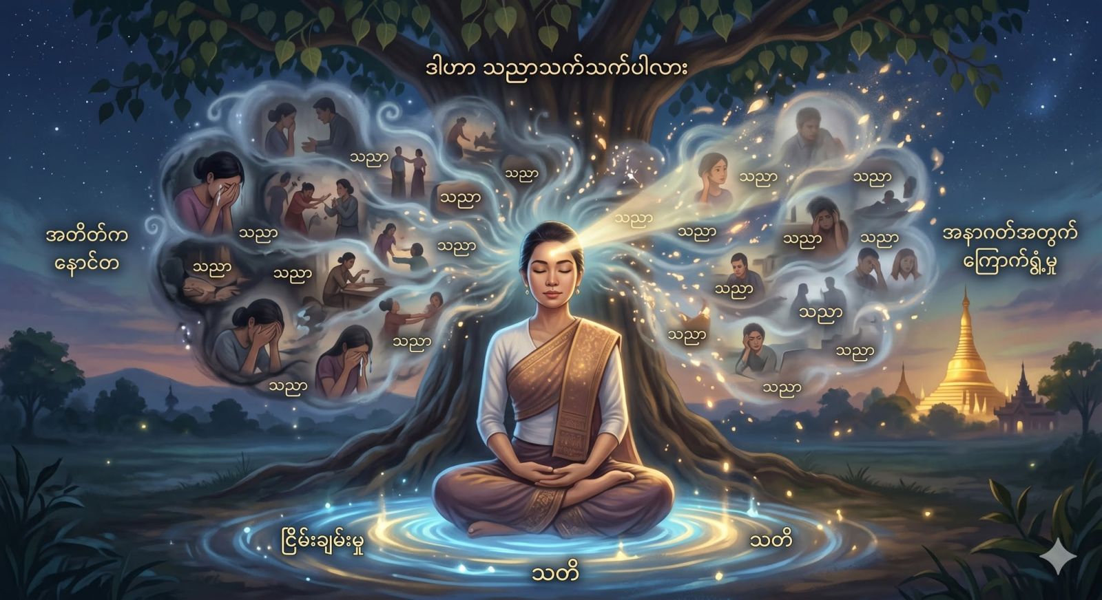 လူတော်တော်များများဟာ အတိတ်က အမှားတွေအတွက် နောင်တရတာ၊ အနာဂတ်အတွက် ကြောက်ရွံ့တာတွေနဲ့ နေထိုင်နေကြတယ်။
