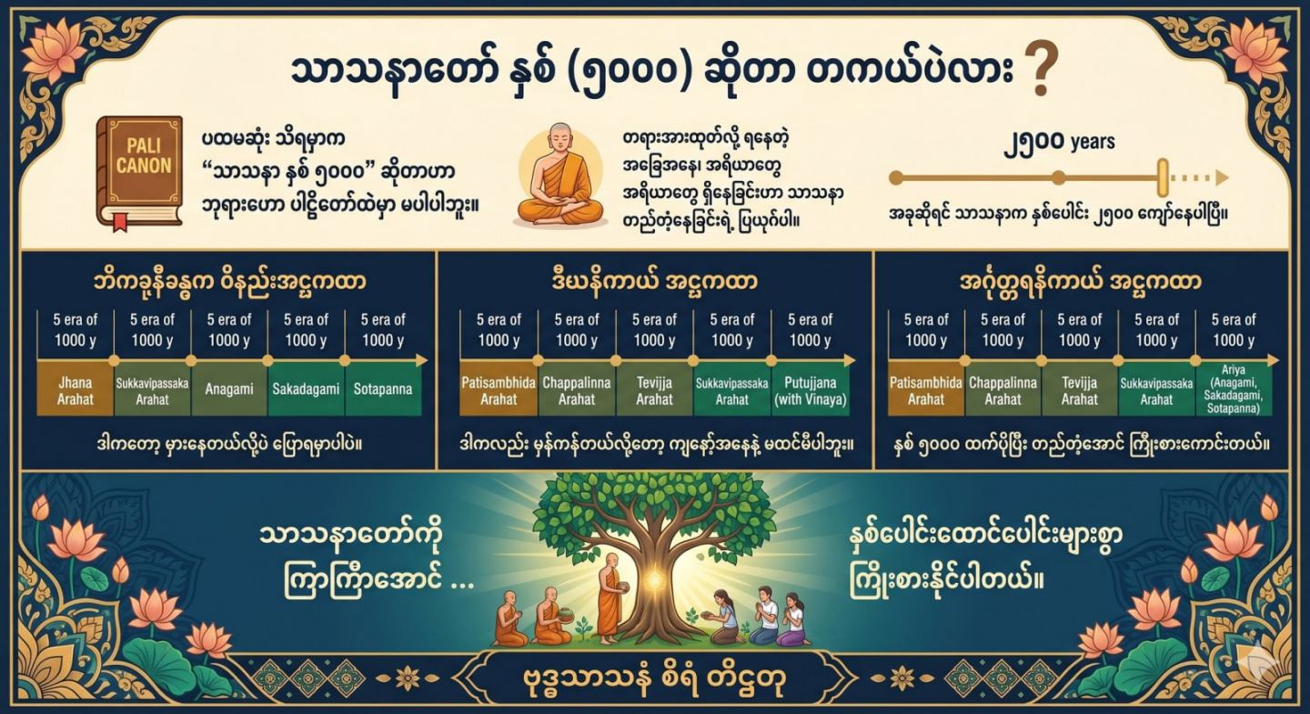 သာသနာတော် နှစ် (၅၀၀၀) ဆိုတာ တကယ်ပဲလား