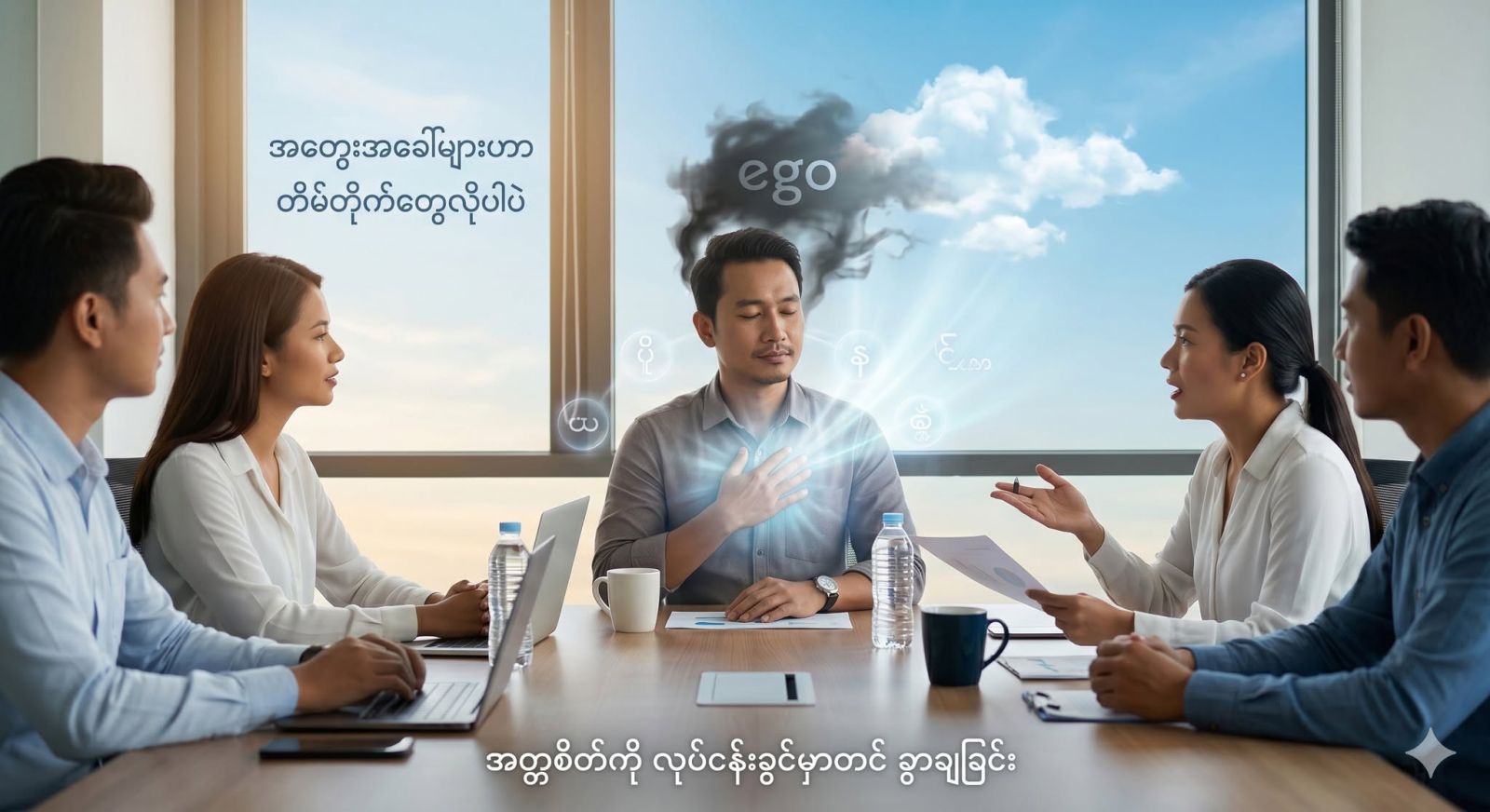 ‘ငါ့ အကြံဉာဏ်၊ ငါ့ အလုပ်’ ဆိုပြီး ခေါင်းထောင်လာတဲ့ အတ္တစိတ်ကို လုပ်ငန်းခွင်မှာတင် ခွာချခြင်း