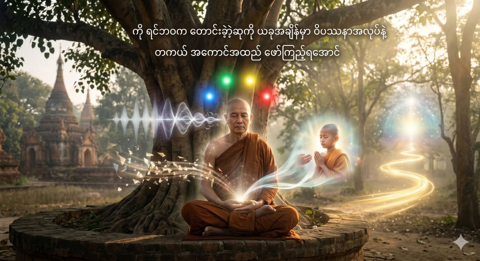 ကိုရင်ဘဝက တောင်းခဲ့တဲ့ဆုကို ယခုအချိန်မှာ ဝိပဿနာအလုပ်နဲ့ တကယ် အကောင်အထည် ဖော်ကြည့်ရအောင်။