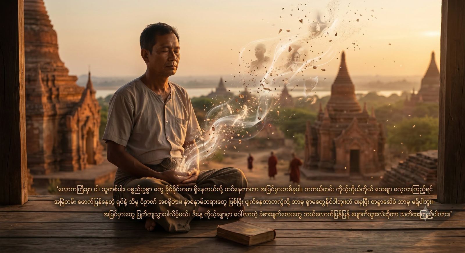 လောကကြီးမှာ ငါ၊ သူတစ်ပါး၊ ပစ္စည်းဥစ္စာ တွေ ခိုင်ခိုင်မာမာ ရှိနေတယ်လို့ ထင်နေတာဟာ အမြင်မှားတစ်ခုပါ။