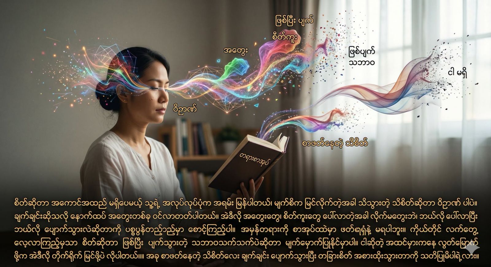 စိတ်ဆိုတာ အကောင်အထည် မရှိပေမယ့် သူ့ရဲ့ အလုပ်လုပ်ပုံက အရမ်း မြန်ပါတယ်။