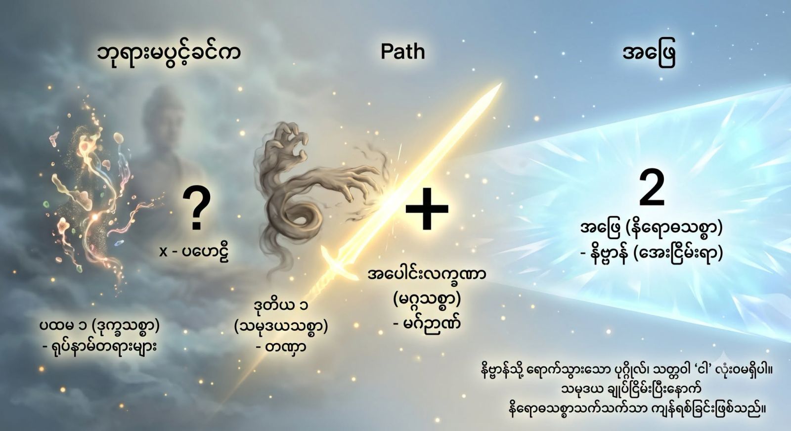 ငါ ဆိုတာမရှိဘူးဆိုရင် ဘယ်သူက နိဗ္ဗာန်ရောက်သွားတာလဲ