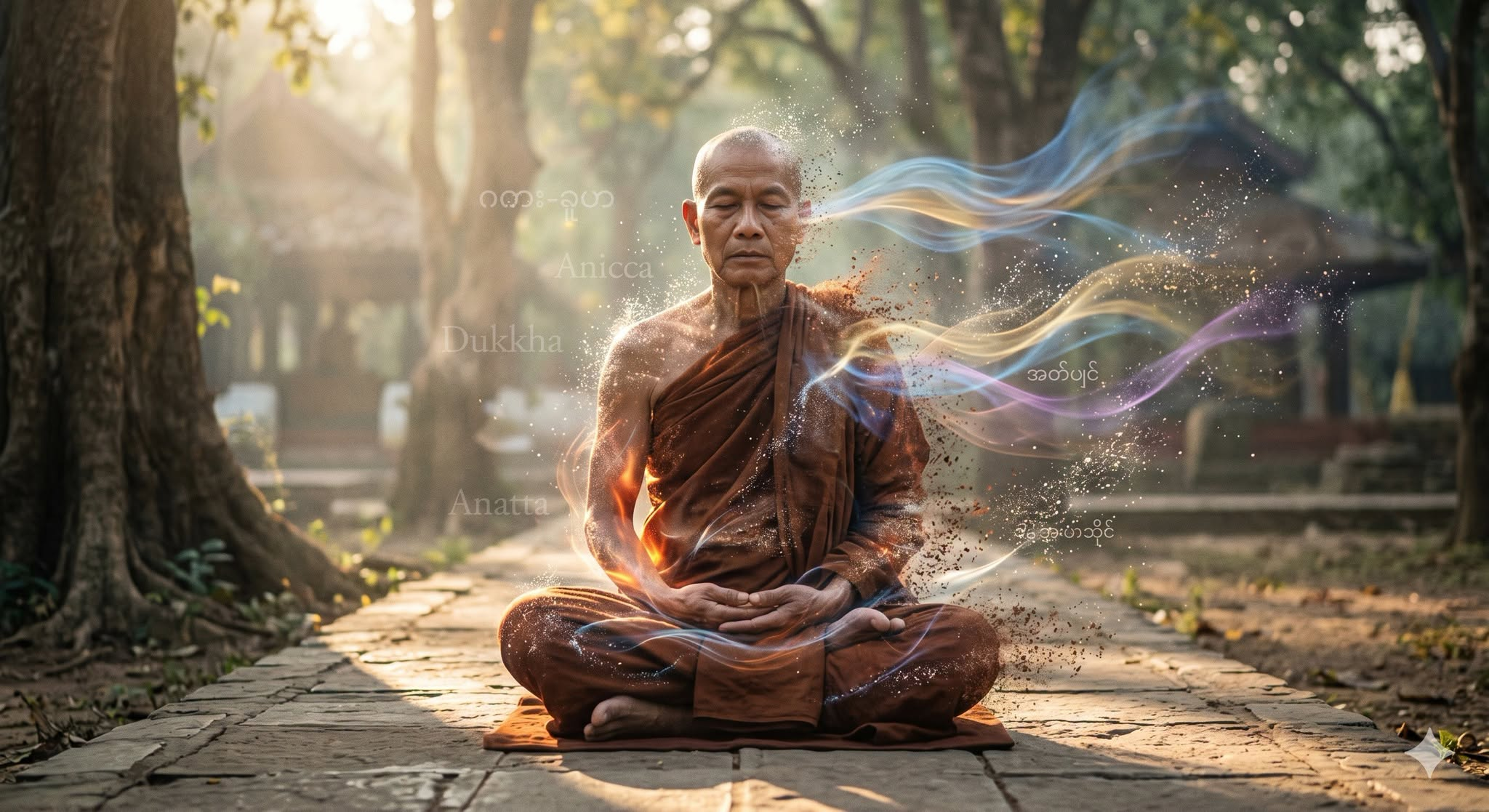 ကိုယ့်ခန္ဓာမှာ တကယ်ဖြစ်နေတဲ့ နာမ်နဲ့ရုပ်ကို တိုက်ရိုက် လေ့လာကြည့်ခြင်း