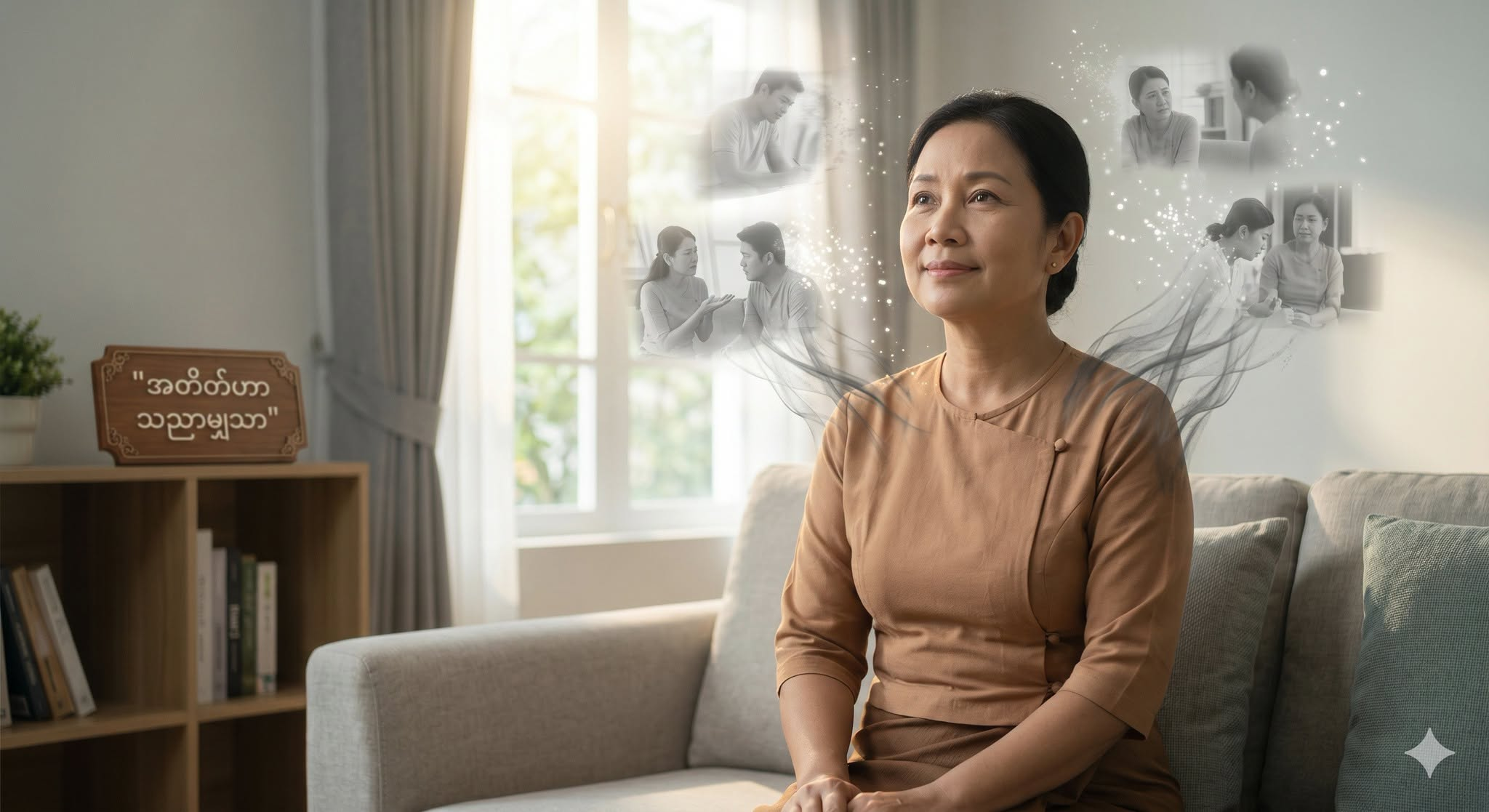 ကျွန်တော်တို့ကို အများဆုံး ဒုက္ခပေးနေတာက ပြီးဆုံးသွားပြီ ဖြစ်တဲ့ အတိတ်ပါပဲ။ တကယ်တော့ အတိတ်ဆိုတာ အခု လက်ရှိအချိန်မှာ လုံးဝ မရှိတော့ပါဘူး။