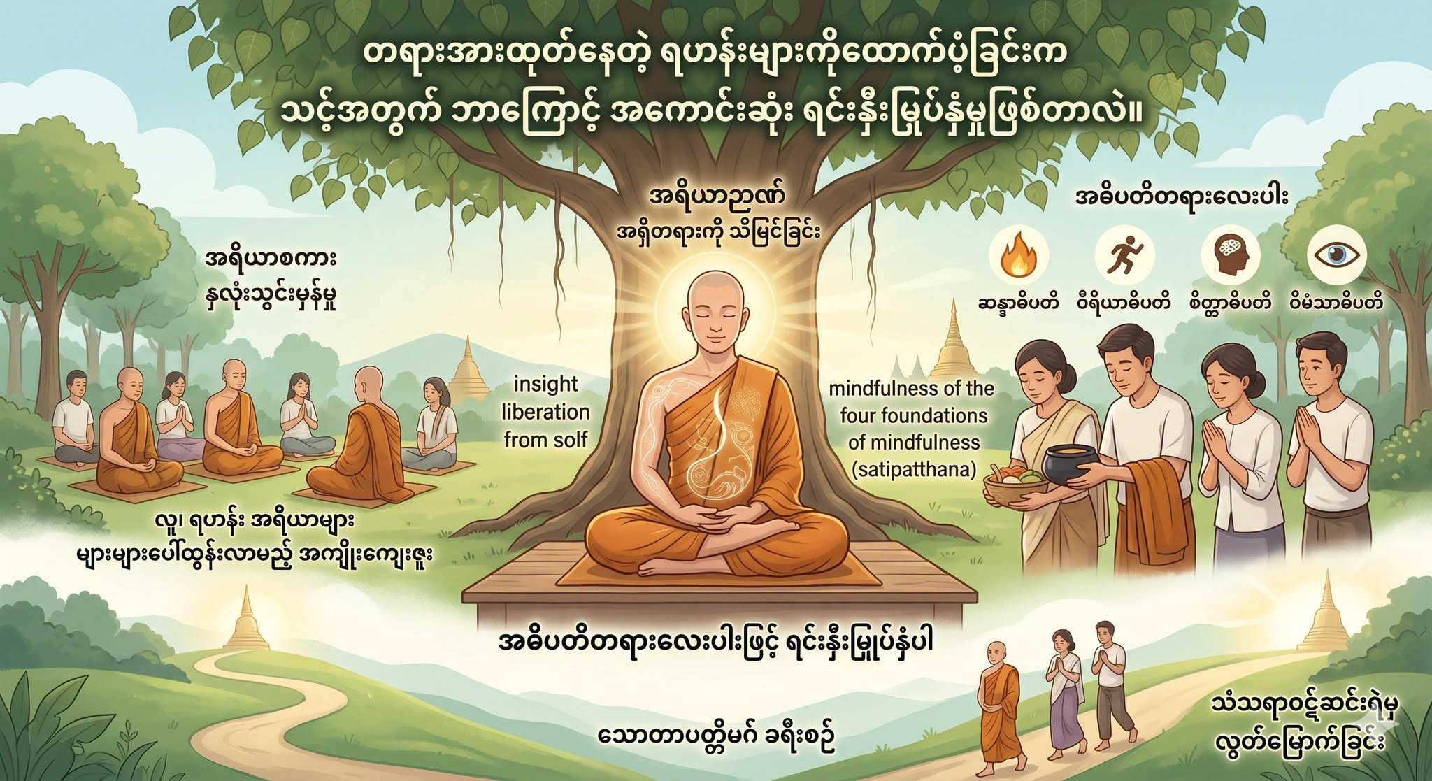 တရားအားထုတ်နေတဲ့ ရဟန်းများကိုထောက်ပံ့ခြင်းက သင့်အတွက် ဘာကြောင့် အကောင်းဆုံး ရင်းနှီးမြှုပ်နှံမှုဖြစ်တာလဲ။
