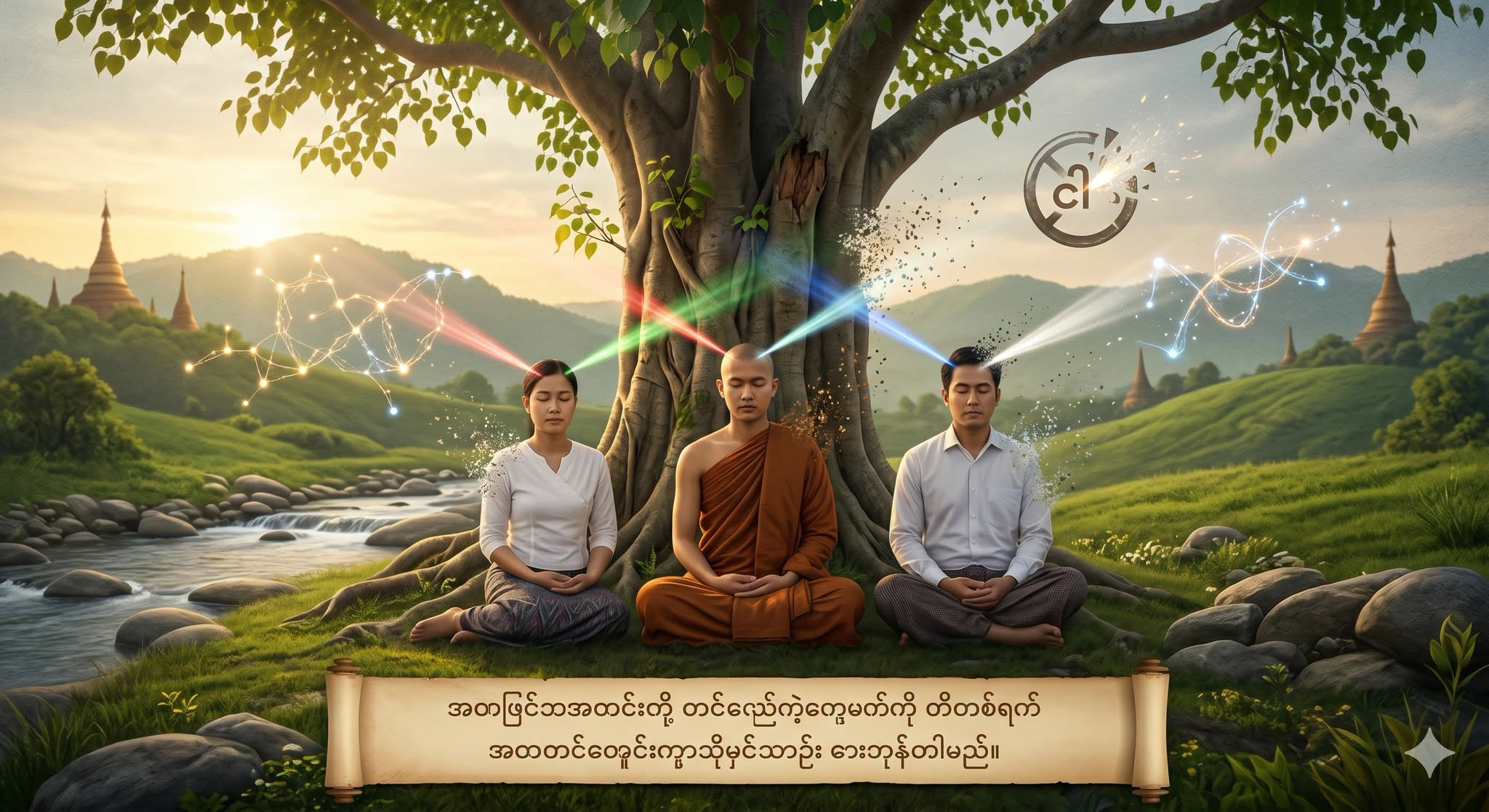 ဒီတစ်ပတ်လုံးမှာ ရုပ်နာမ်တွေရဲ့ ဖြစ်ပျက်သဘော၊ အကြောင်းအကျိုး သဘောနဲ့ အနတ္တအကြောင်းတွေကို လေ့လာခဲ့ကြတယ်။