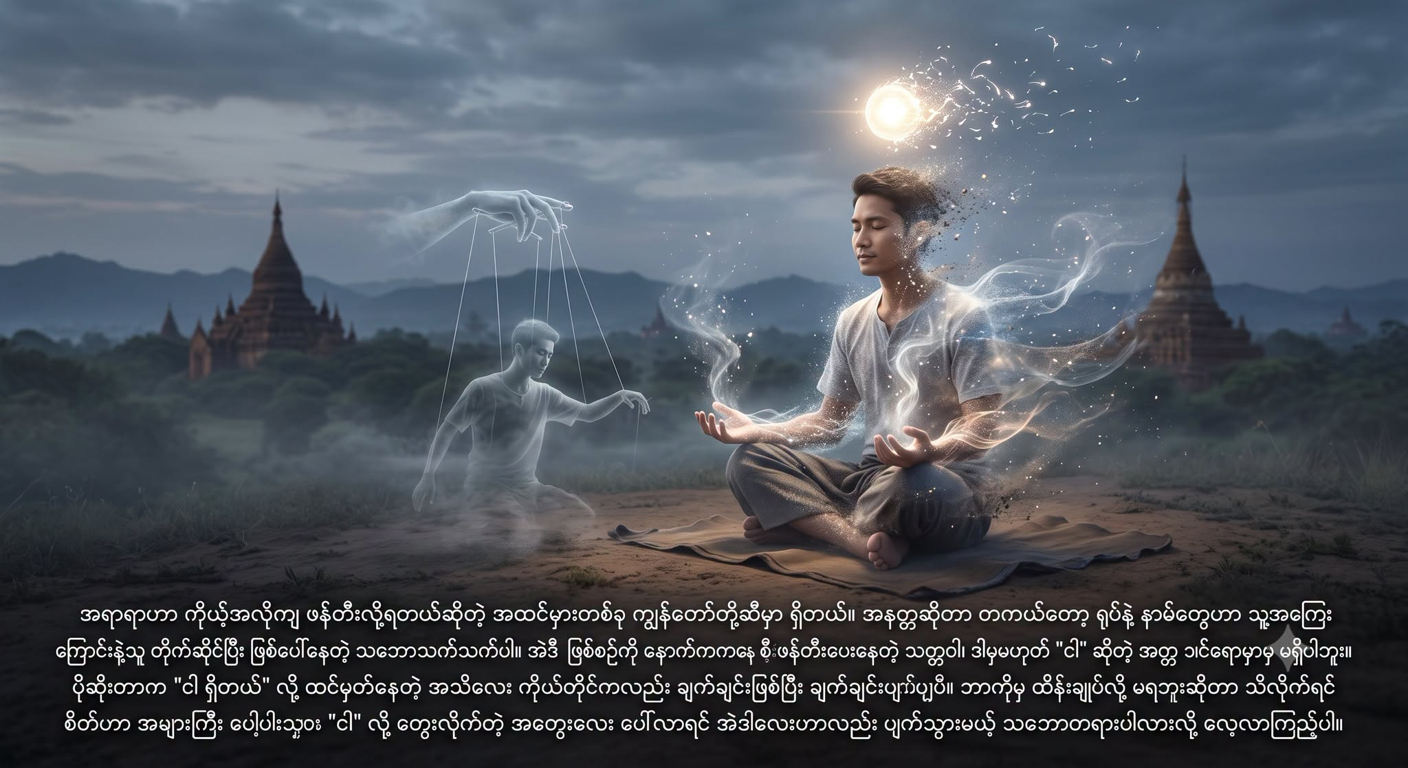 အရာရာဟာ ကိုယ့်အလိုကျ ဖန်တီးလို့ရတယ်ဆိုတဲ့ အထင်မှားတစ်ခု ကျွန်တော်တို့ဆီမှာ ရှိတယ်။