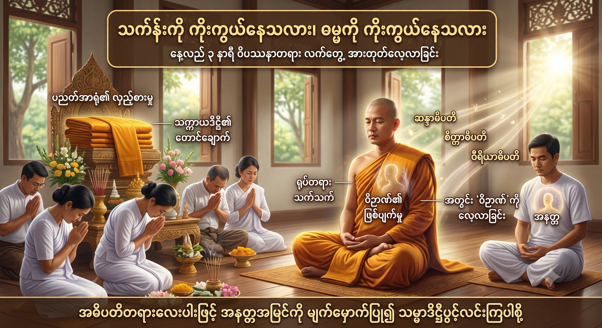 သင်္ကန်းကို ကိုးကွယ်နေသလား၊ ဓမ္မကို ကိုးကွယ်နေသလား