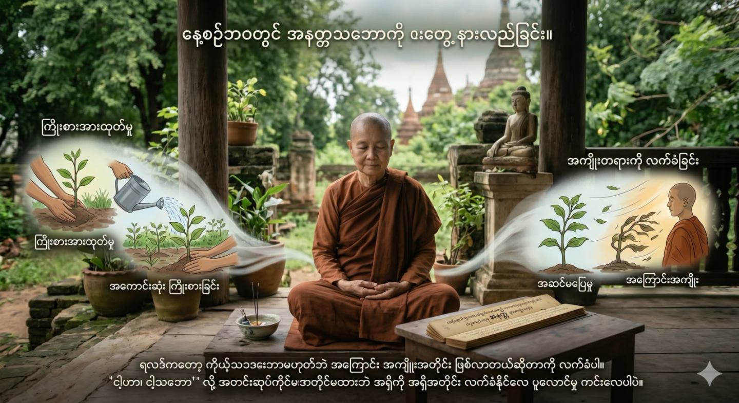နေ့စဉ်ဘဝမှာ အရာရာတိုင်းကို ကိုယ့်စိတ်တိုင်းကျ ဖြစ်စေချင်ကြတယ်။ ကိုယ်ထင်တဲ့အတိုင်း မဖြစ်လာတဲ့အခါ ဒေါသထွက်၊ ဝမ်းနည်းကြရတယ်။