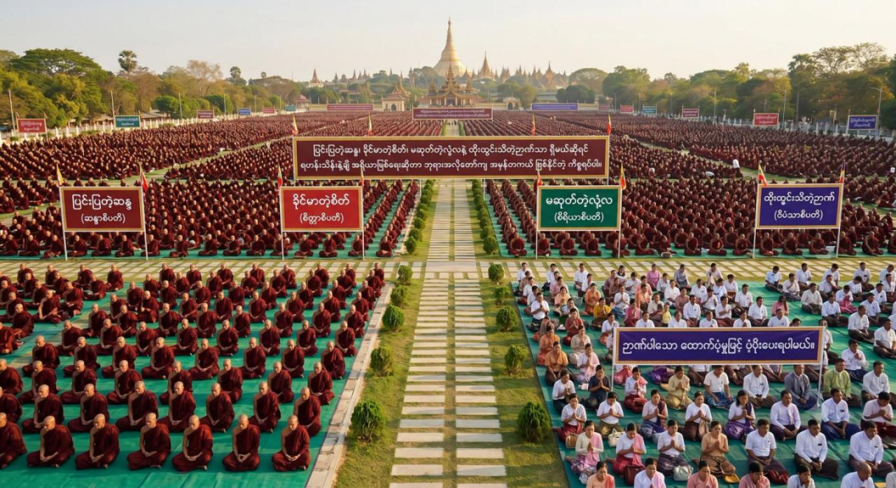 ပြင်းပြတဲ့ဆန္ဒ၊ ခိုင်မာတဲ့စိတ်၊ မဆုတ်တဲ့လုံ့လနဲ့ ထိုးထွင်းသိတဲ့ဉာဏ်သာ ရှိမယ်ဆိုရင် ရဟန်းသိန်းနဲ့ချီ အရိယာဖြစ်ရေးဆိုတာ ဘုရားအလိုတော်ကျ အမှန်တကယ် ဖြစ်နိုင်တဲ့ ကိစ္စရပ်ပါ။