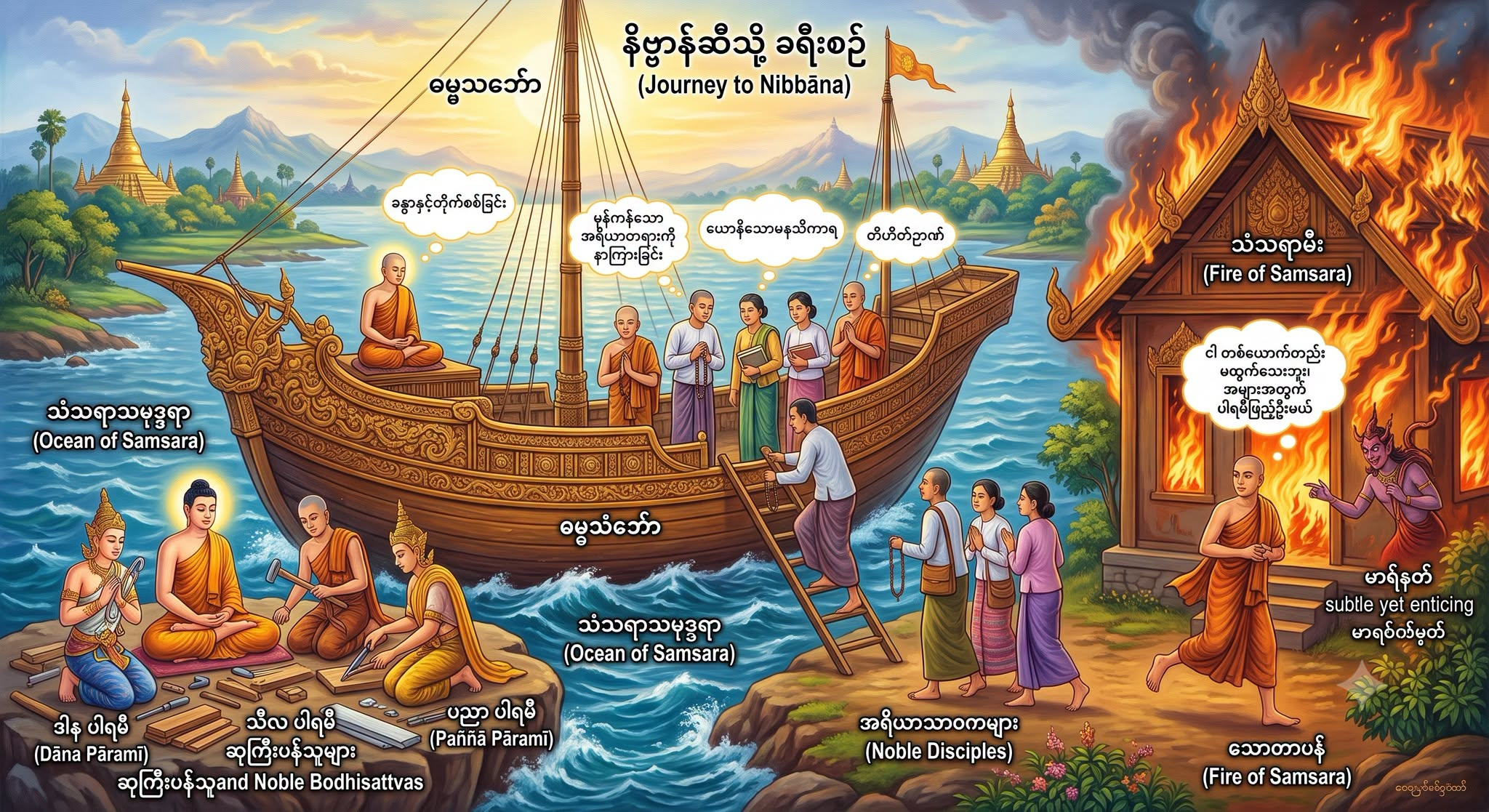 အရိယာသာဝကများအတွက် ပါရမီ ဖြည့်ဆည်းရန် လိုအပ်သလော (ဝိပဿနာ ရှုထောင့်မှ ရှင်းလင်းစွာ လေ့လာခြင်း)