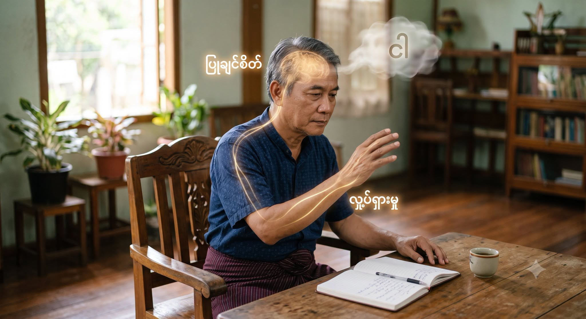 လှုပ်ရှားလိုက်တိုင်း၊ စကားပြောလိုက်တိုင်း၊ ဒါမှမဟုတ် တစ်ခုခုကို စဉ်းစားကြံစည်လိုက်တိုင်းမှာ