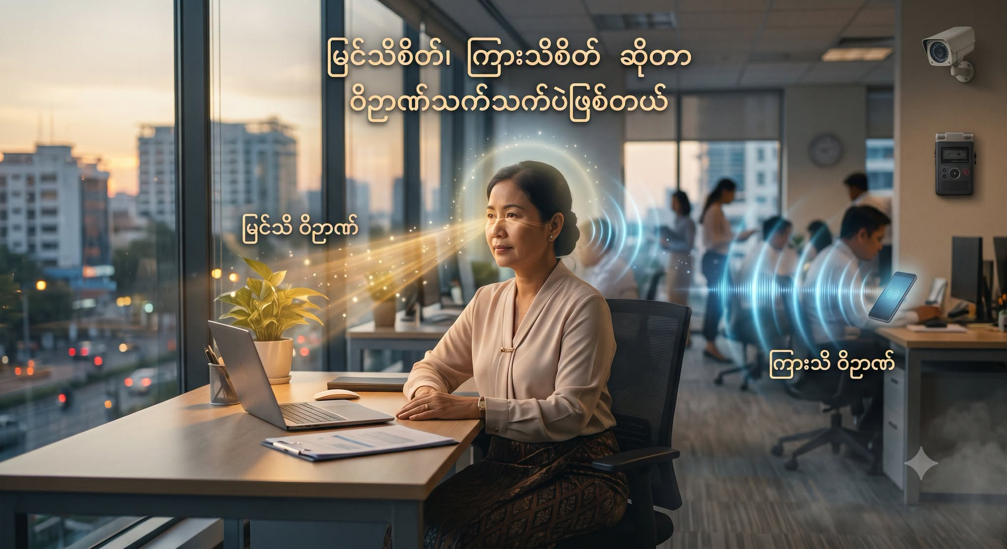 မြင်သိစိတ်၊ ကြားသိစိတ် ဆိုတာ ဝိဉာဏ်သက်သက်ပဲဖြစ်တယ်ဆိုတာကို အလုပ်ခွင်မှာ လက်တွေ့ ရှုမှတ်ခြင်း