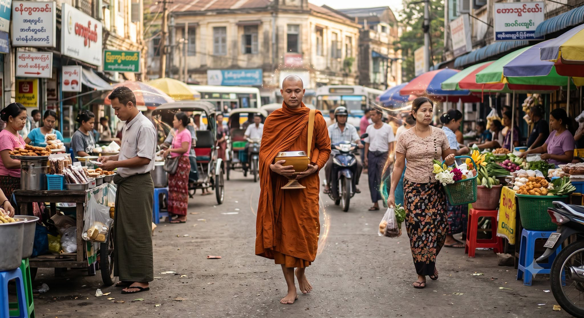 ရိပ်သာဝင်ချိန်မှသာ တရားရှာပြီး၊ နေ့စဉ်ဘဝတွင် လောဘ၊ ဒေါသ လွှမ်းမိုးခံနေရသူများ