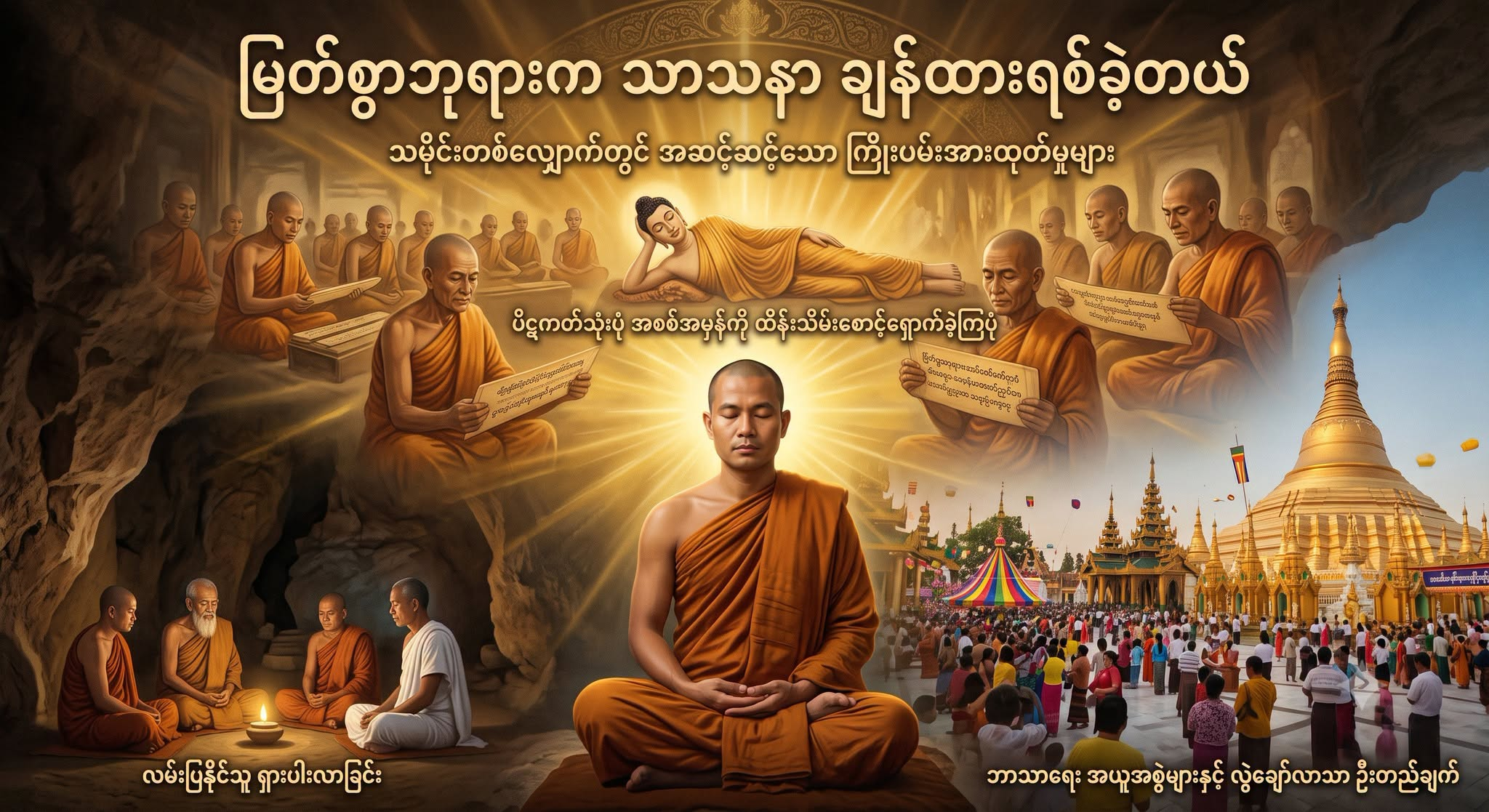 မြတ်စွာဘုရားက သာသနာ ချန်ထားရစ်ခဲ့တယ်