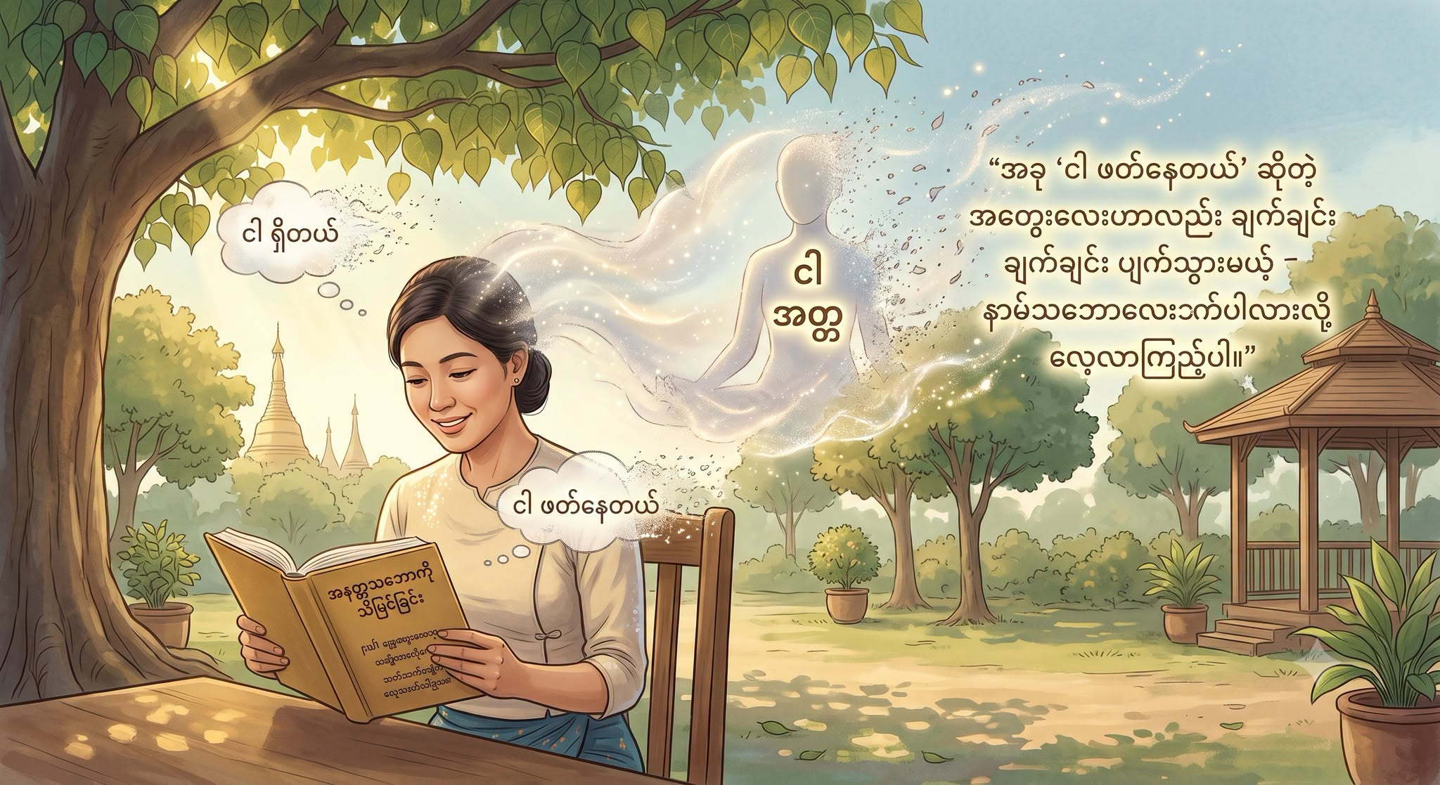 “အတ္တ” ဆိုတဲ့ ငါ၊ အသက်ရှိတဲ့ သူ ဆိုတာ ဘယ်တုန်းကမှ တကယ် မရှိခဲ့ပါဘူး။