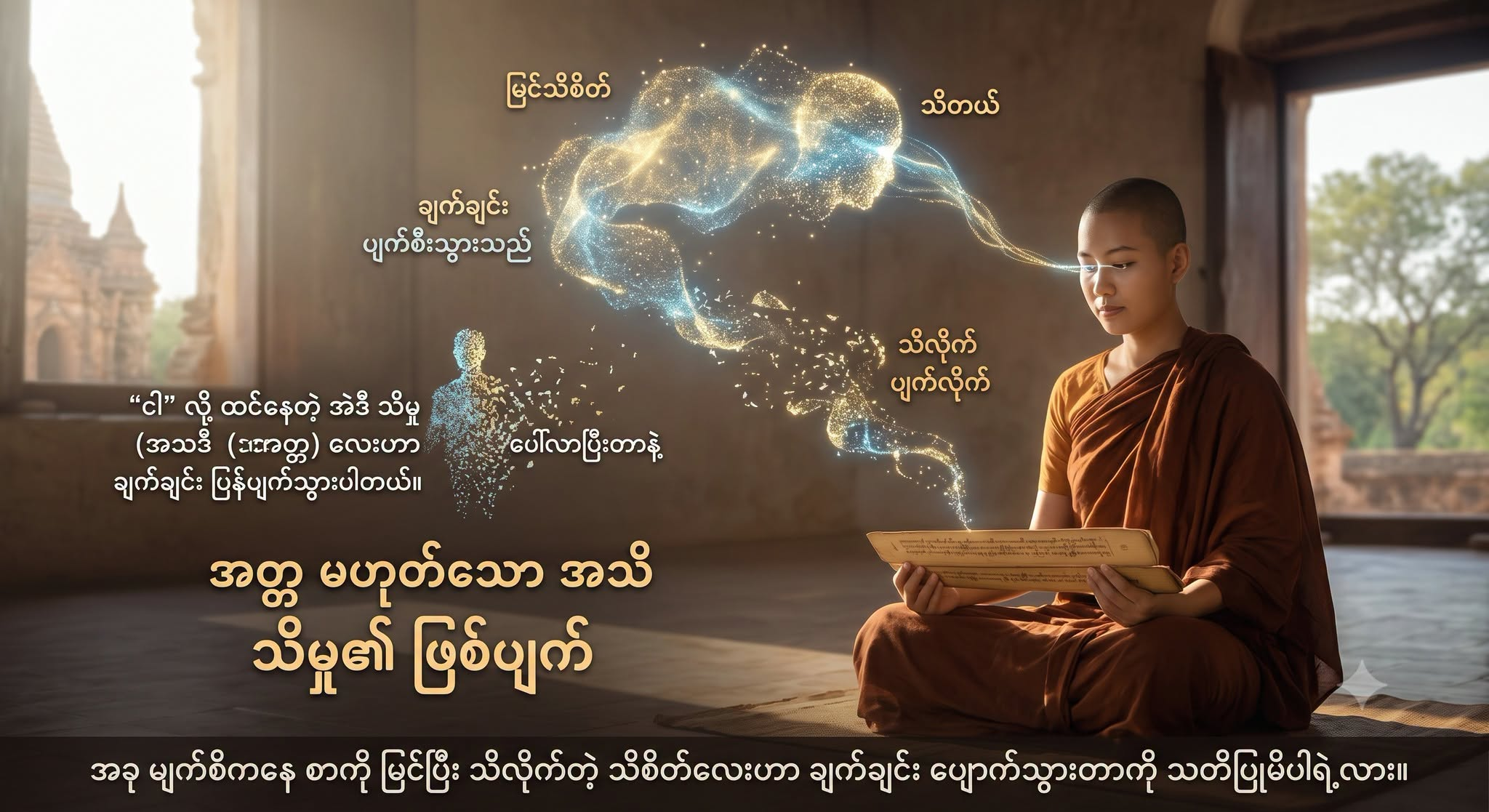 “ငါ သိတယ်”၊ “ငါ ခံစားရတယ်” လို့ တွေးလိုက်တိုင်း အဲဒီ သိနေတဲ့ သဘောလေးကိုပဲ ခိုင်မြဲတဲ့ အတ္တလို့ ထင်မှတ်တတ်ကြတယ်။