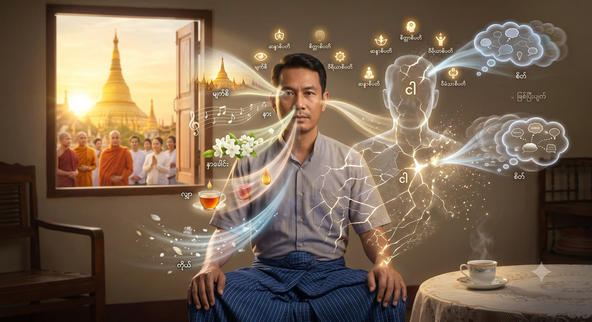 သိစိတ် ဆိုတာ ဝိဉာဏ် ဖြစ်တယ် ဆိုတဲ့ အရှိတရားကို လက်တွေ့ဘဝမှာ တိုက်ရိုက် ရှုမြင်ကြည့်ပါ။