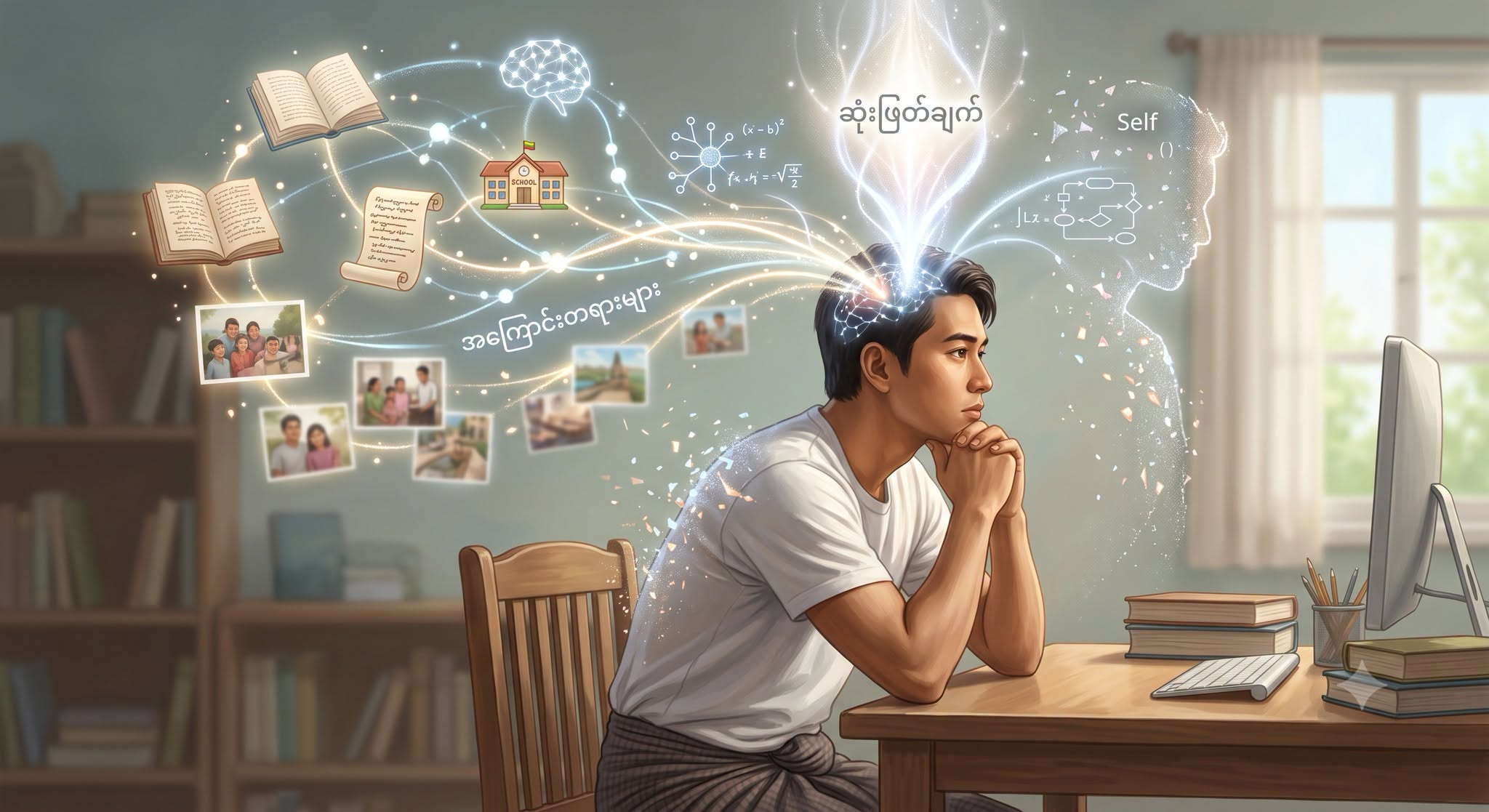 နေ့စဉ်ဘဝမှာ ဘာလုပ်သင့်တယ်၊ ဘာမလုပ်သင့်ဘူးလို့ ဆုံးဖြတ်ချက်ချတဲ့အခါ “ငါ ဆုံးဖြတ်လိုက်တယ်” လို့ ထင်တတ်ကြတယ်။