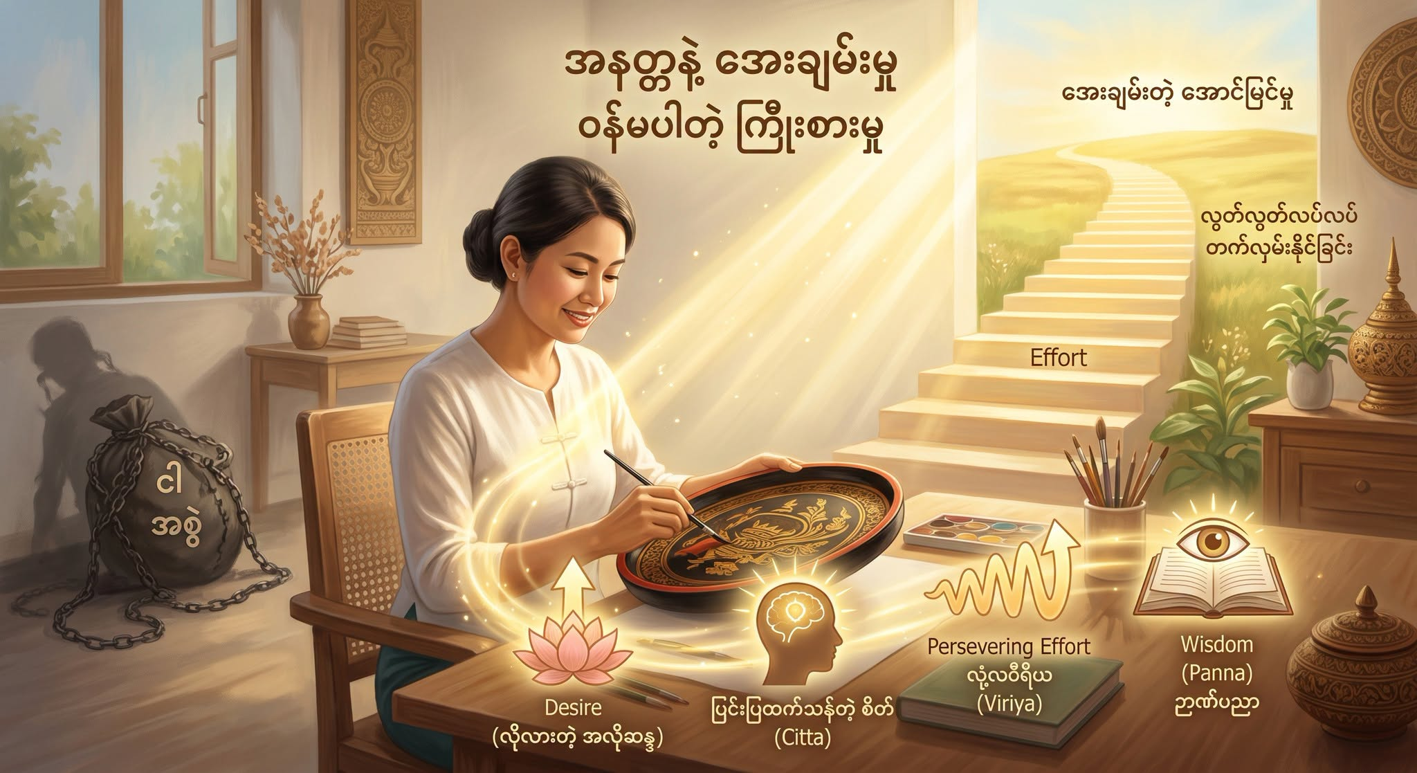 အရာရာဟာ အနတ္တဖြစ်လို့ “ငါ” ဆိုတာ တကယ် မရှိပါဘူး။
