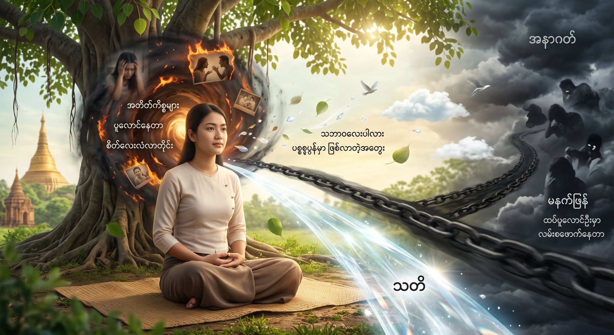 ပြီးဆုံးသွားပြီ ဖြစ်တဲ့ အတိတ်က ကိစ္စတွေကို အခု ပစ္စုပ္ပန်မှာ ပြန်တွေးပြီး ပူလောင်နေတာမျိုး ခဏခဏ ဖြစ်တတ်ကြတယ်။